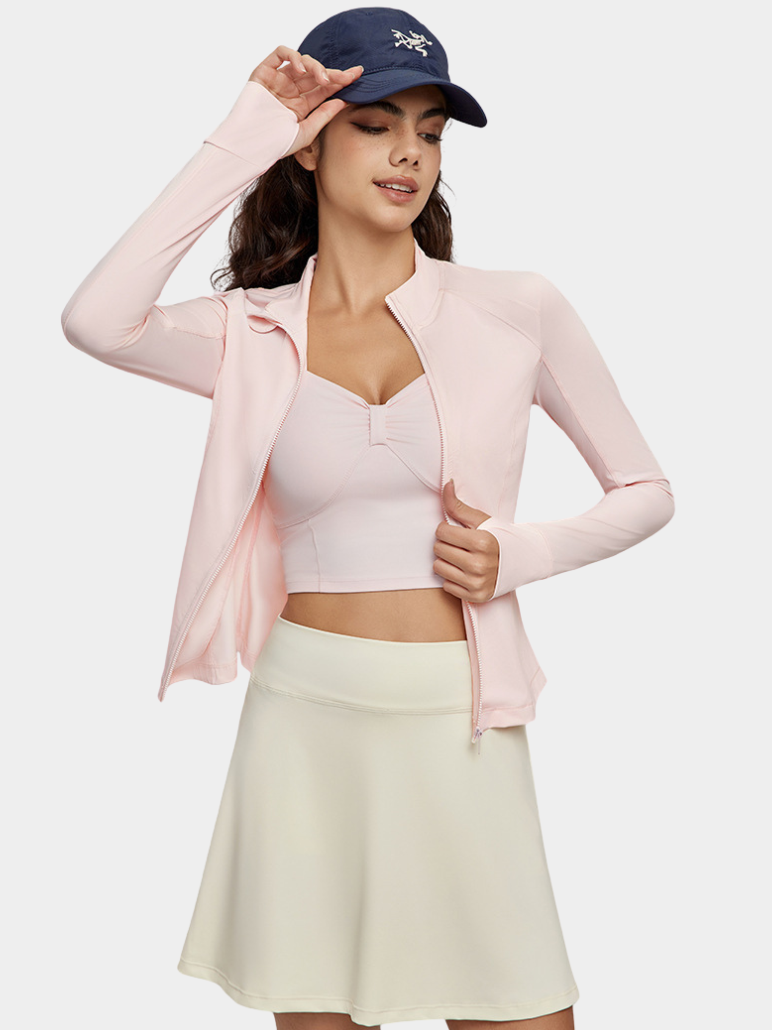 MesaDrop - Women's UPF50+ Raw Yarn Cooling Slim-Fit Sun Protection Jacket