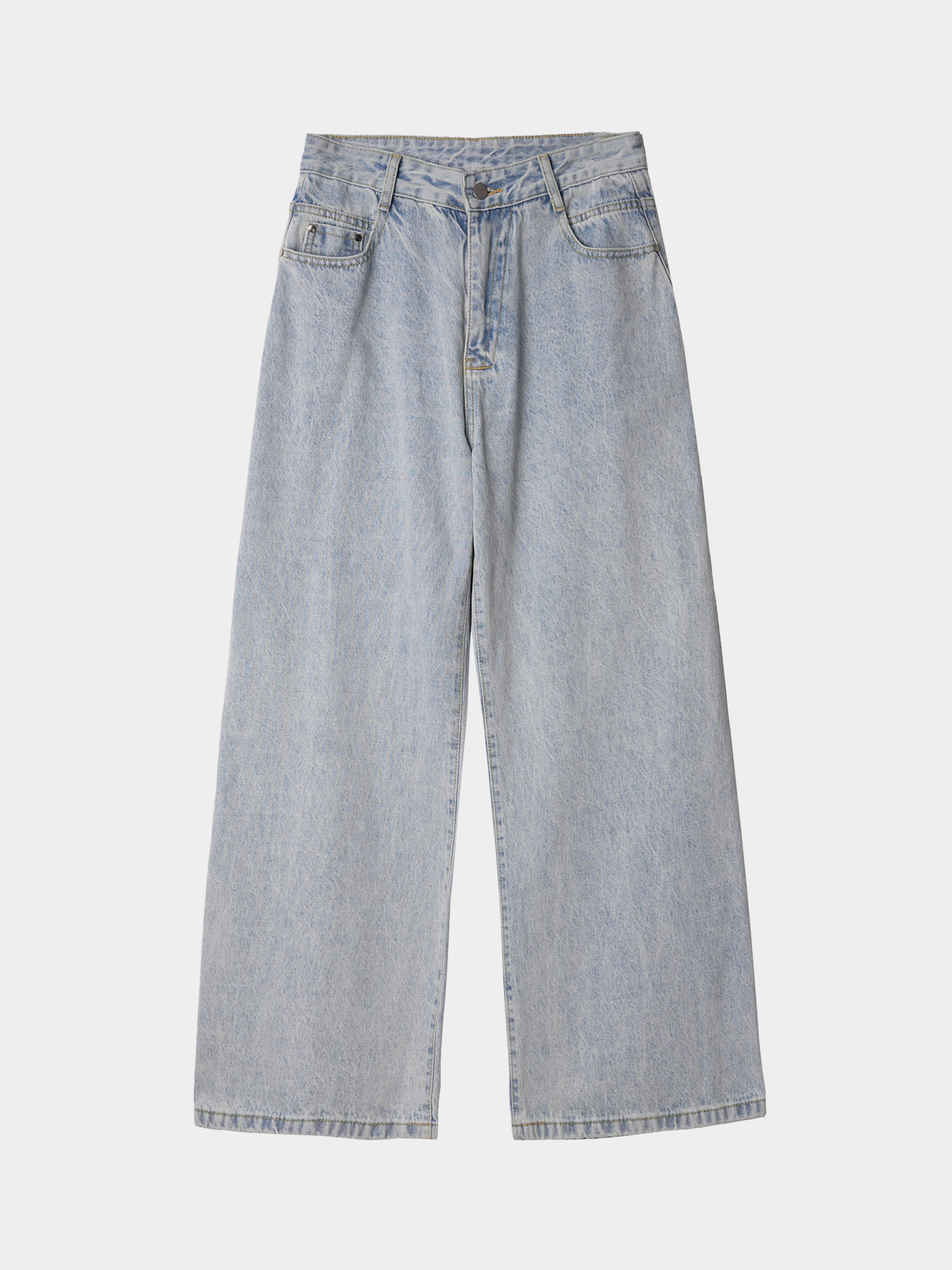 Frostborn - Women's Straight Washed Floor-Length Jeans