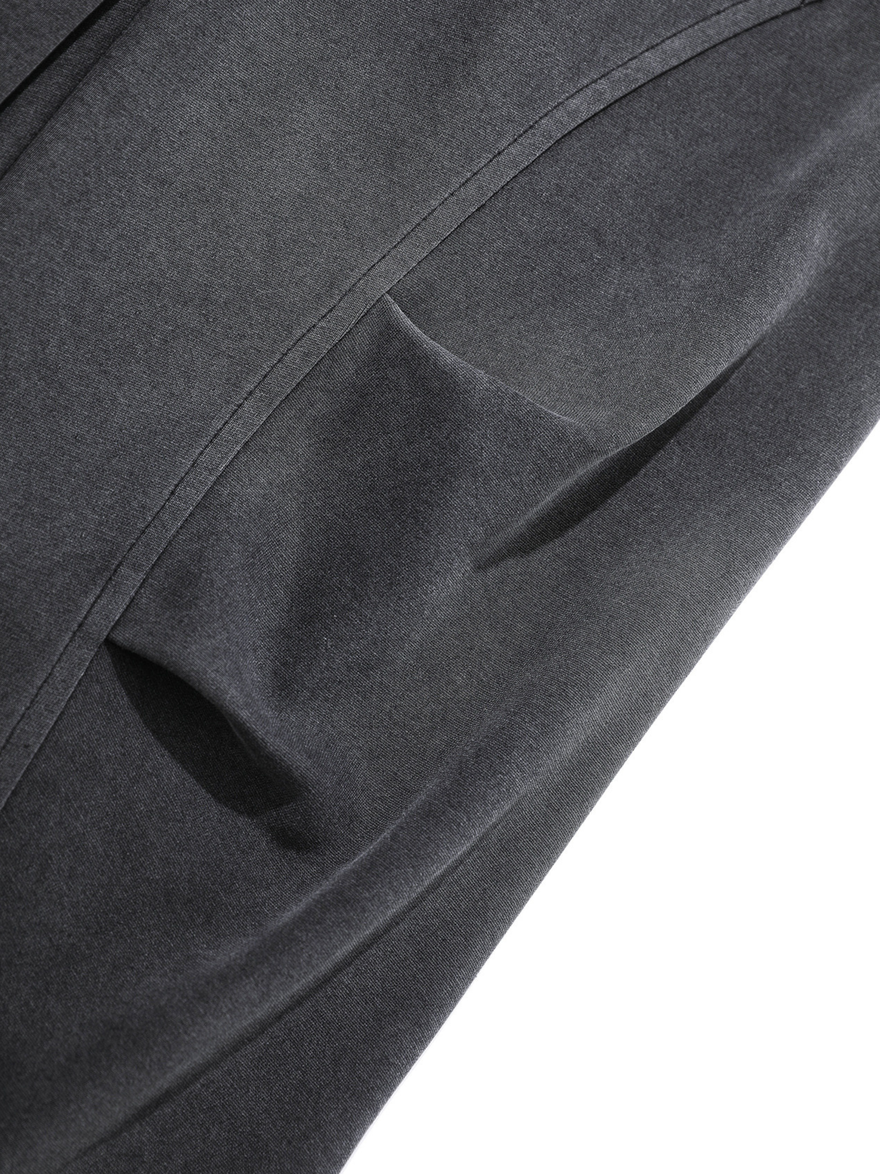 FoxField - Unisex Vintage Creased Straight-Leg Cotton Trousers
