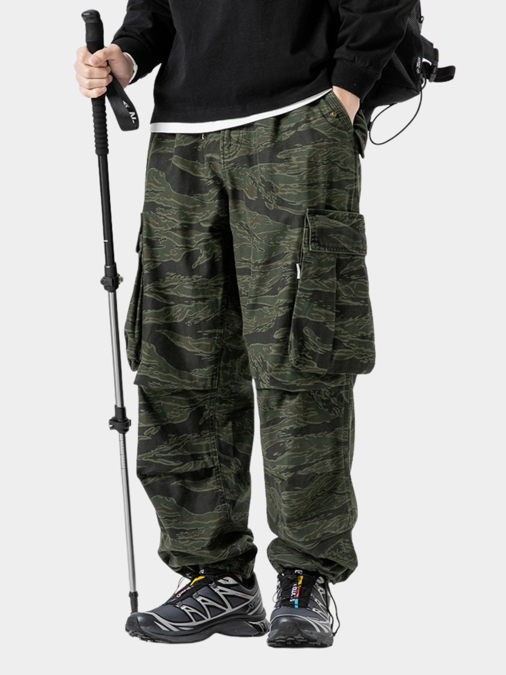 GripGlove - Men's Relaxed Fit Camo Cargo Pants