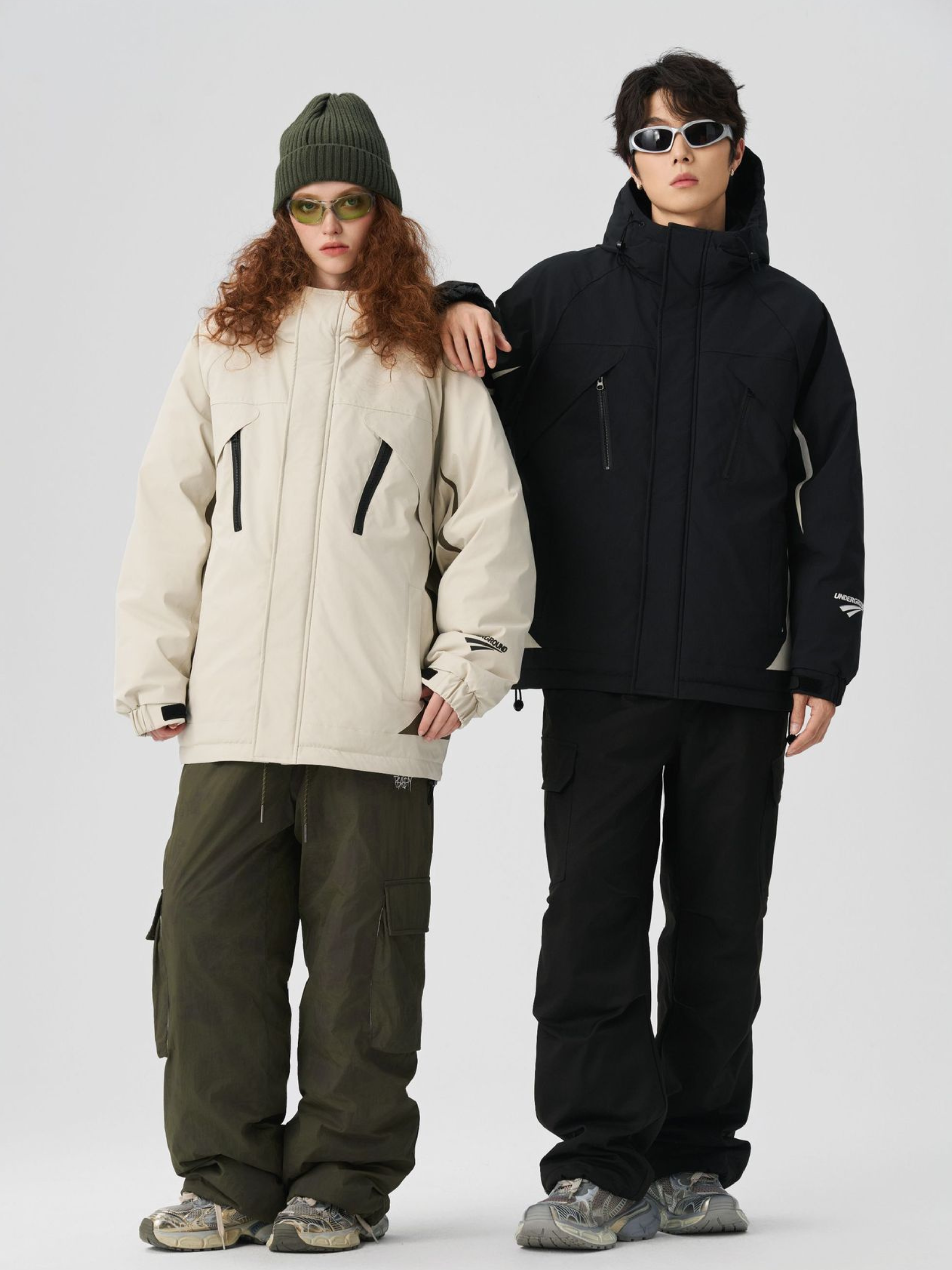 BluffPort - Unisex 90% White Duck Down Oversized Hooded Down Jacket