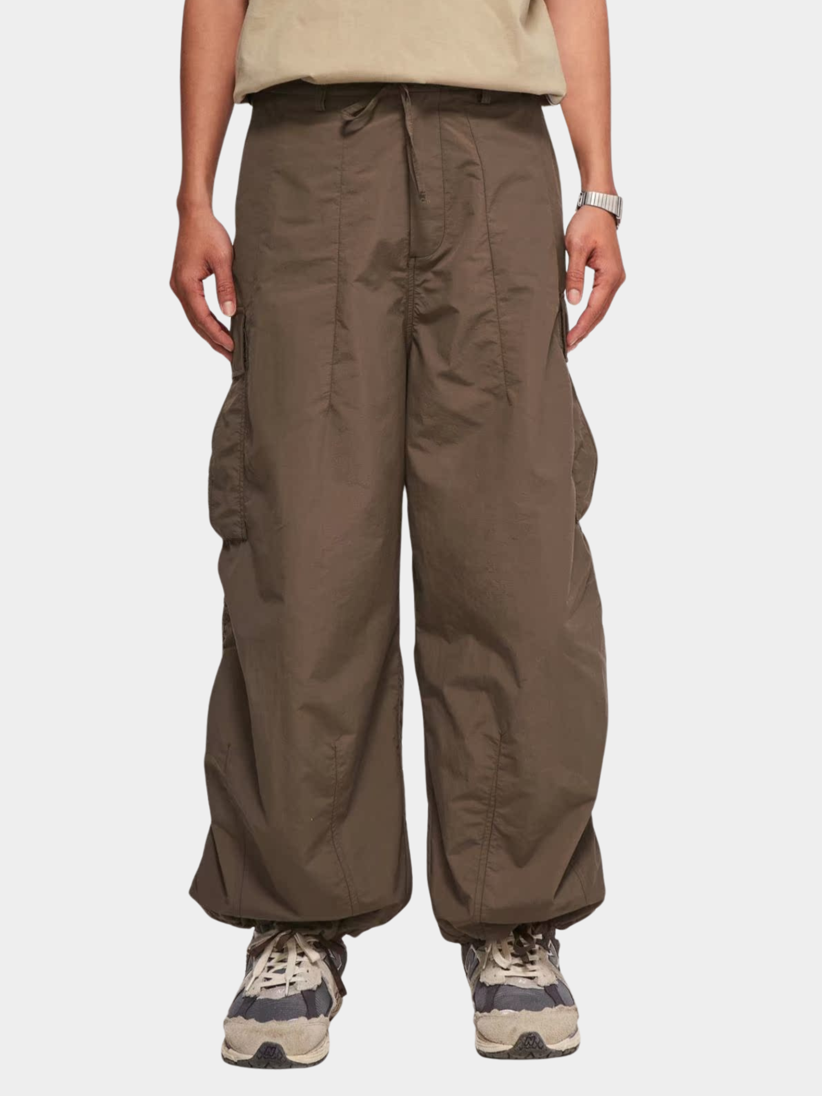 FireChair - Plaid Loose-Fit Utility Wide-Leg Pants