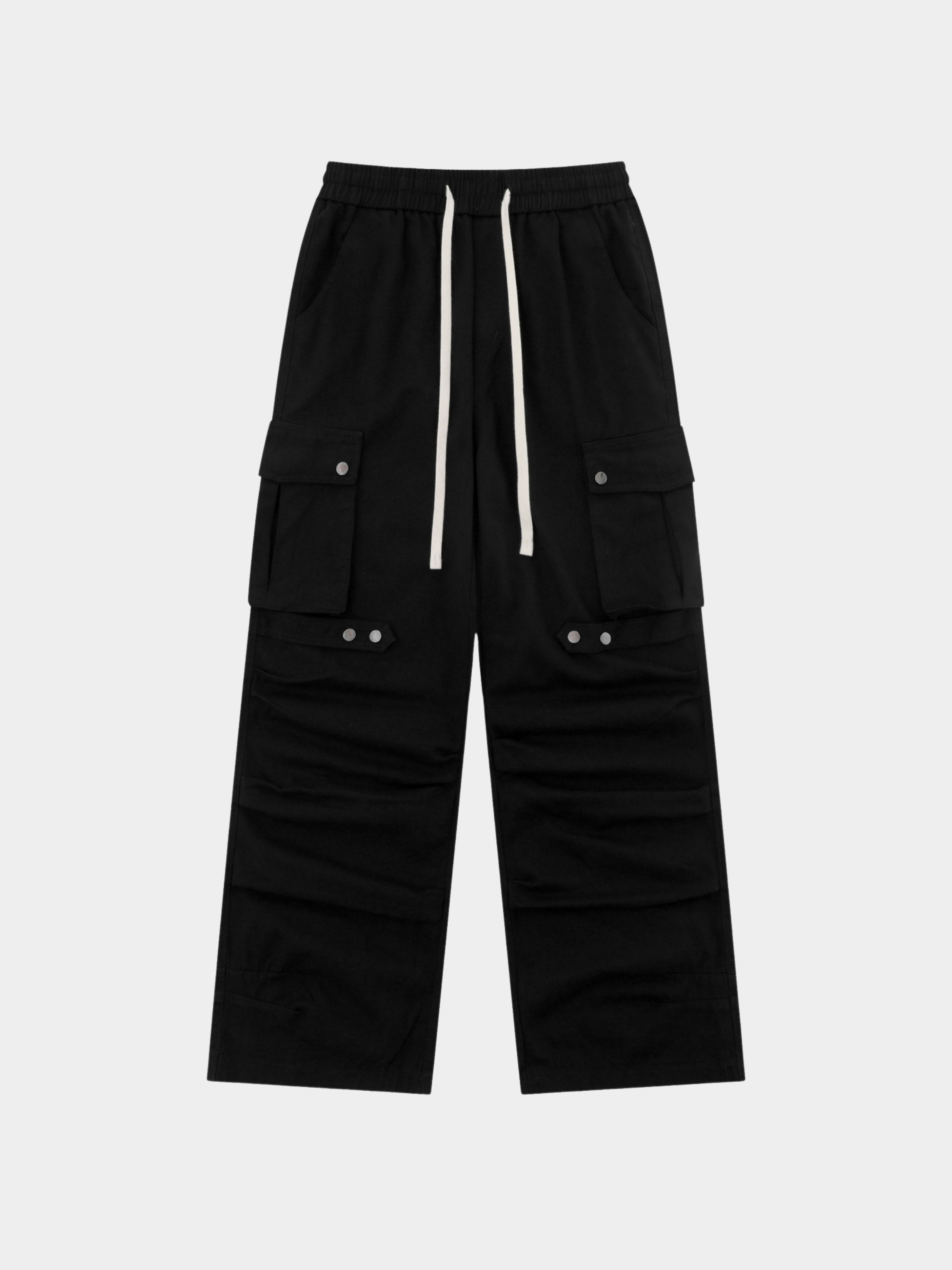 ThornView - Women's Elastic Waist Ruched Cargo Pants
