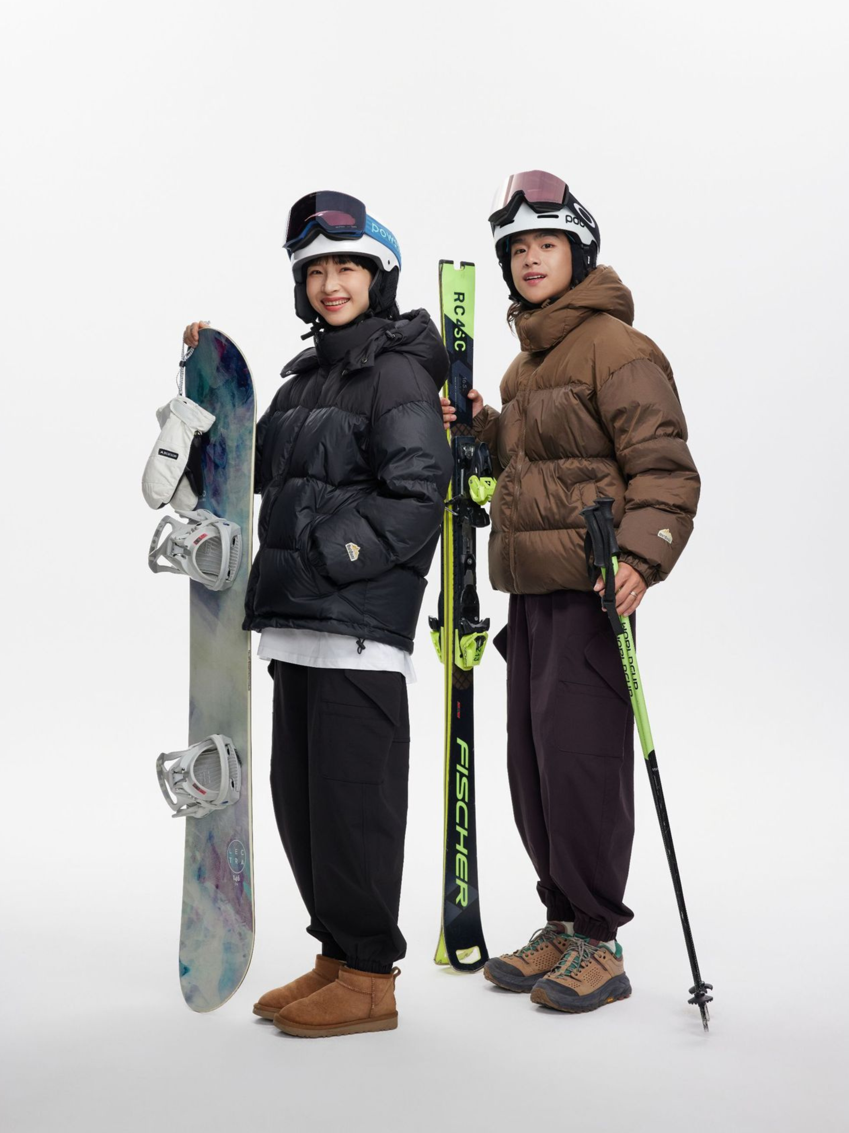 BluffPeak - Unisex Detachable Hood Water-Repellent Duck Down Jacket