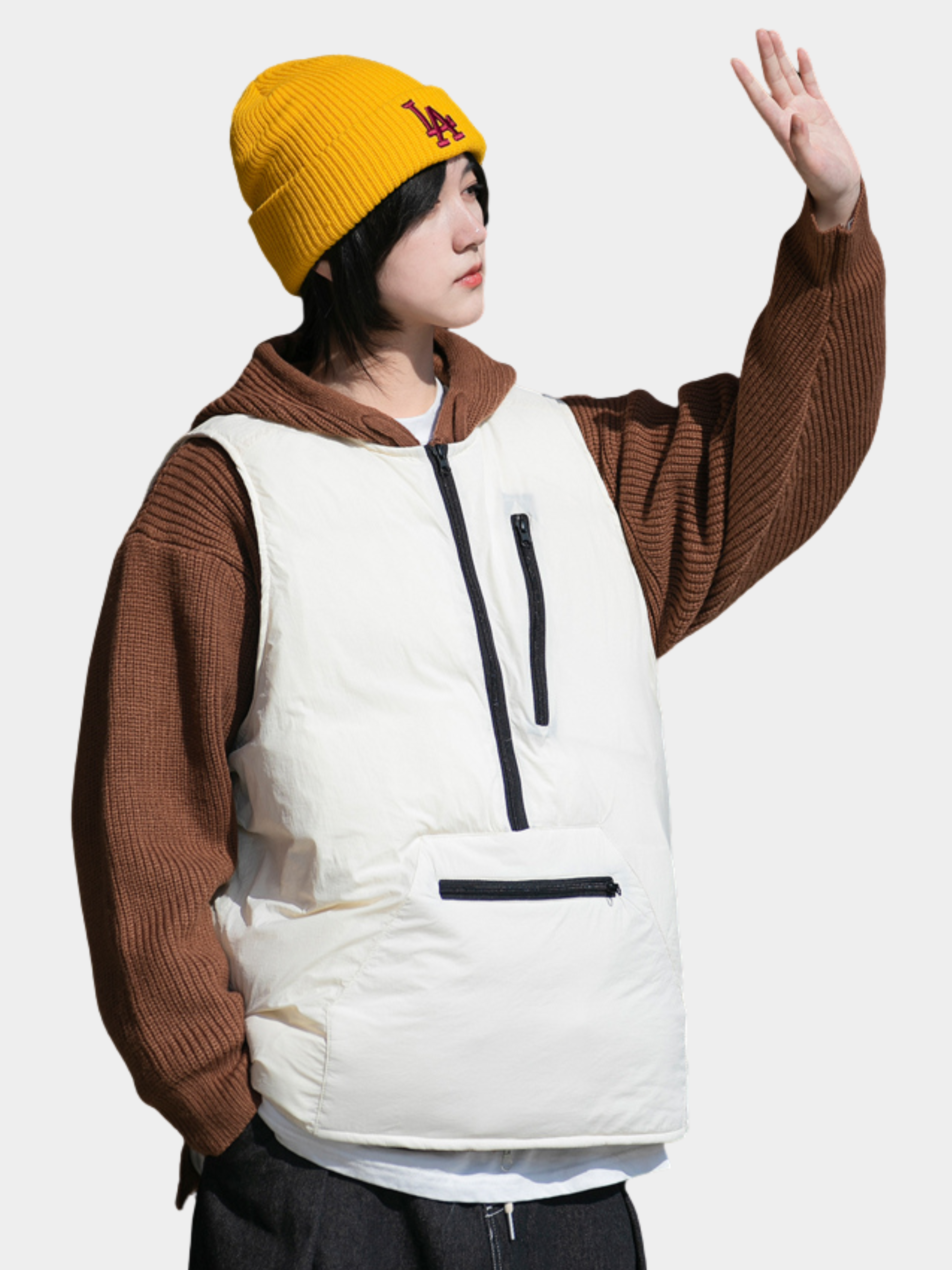 HeatBag - Women's 90% White Duck Down Large Pocket Vest