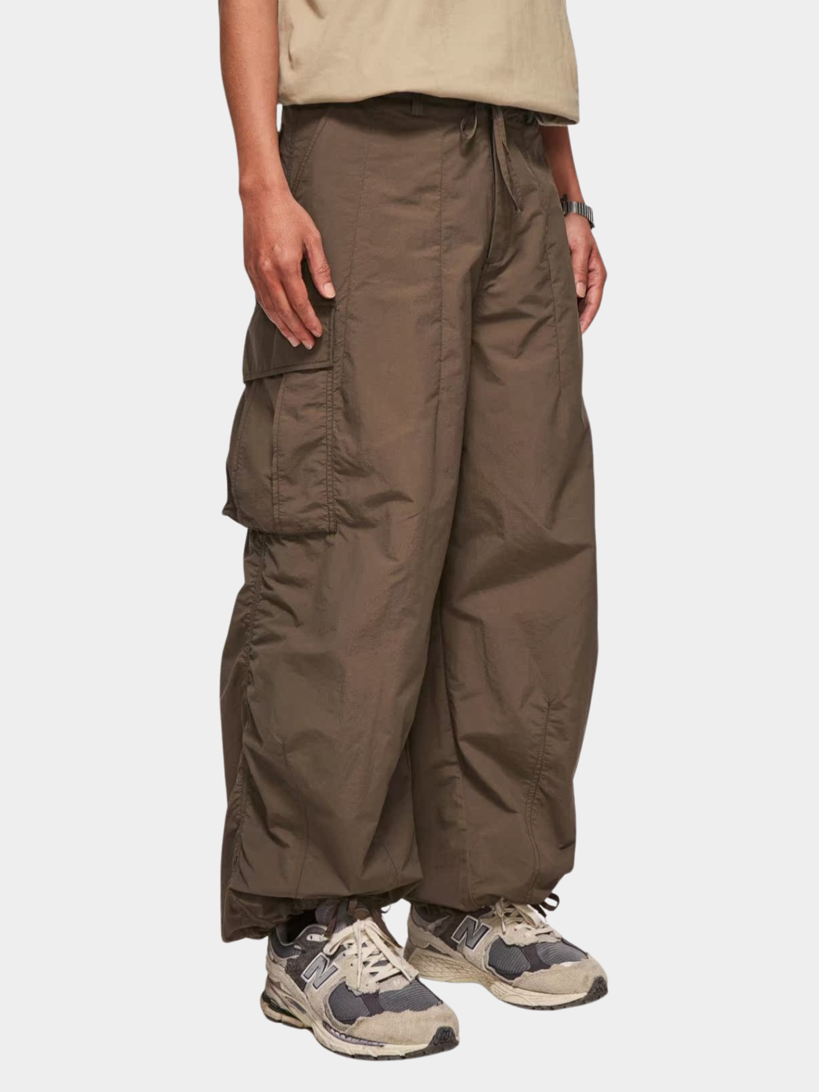 FireChair - Plaid Loose-Fit Utility Wide-Leg Pants