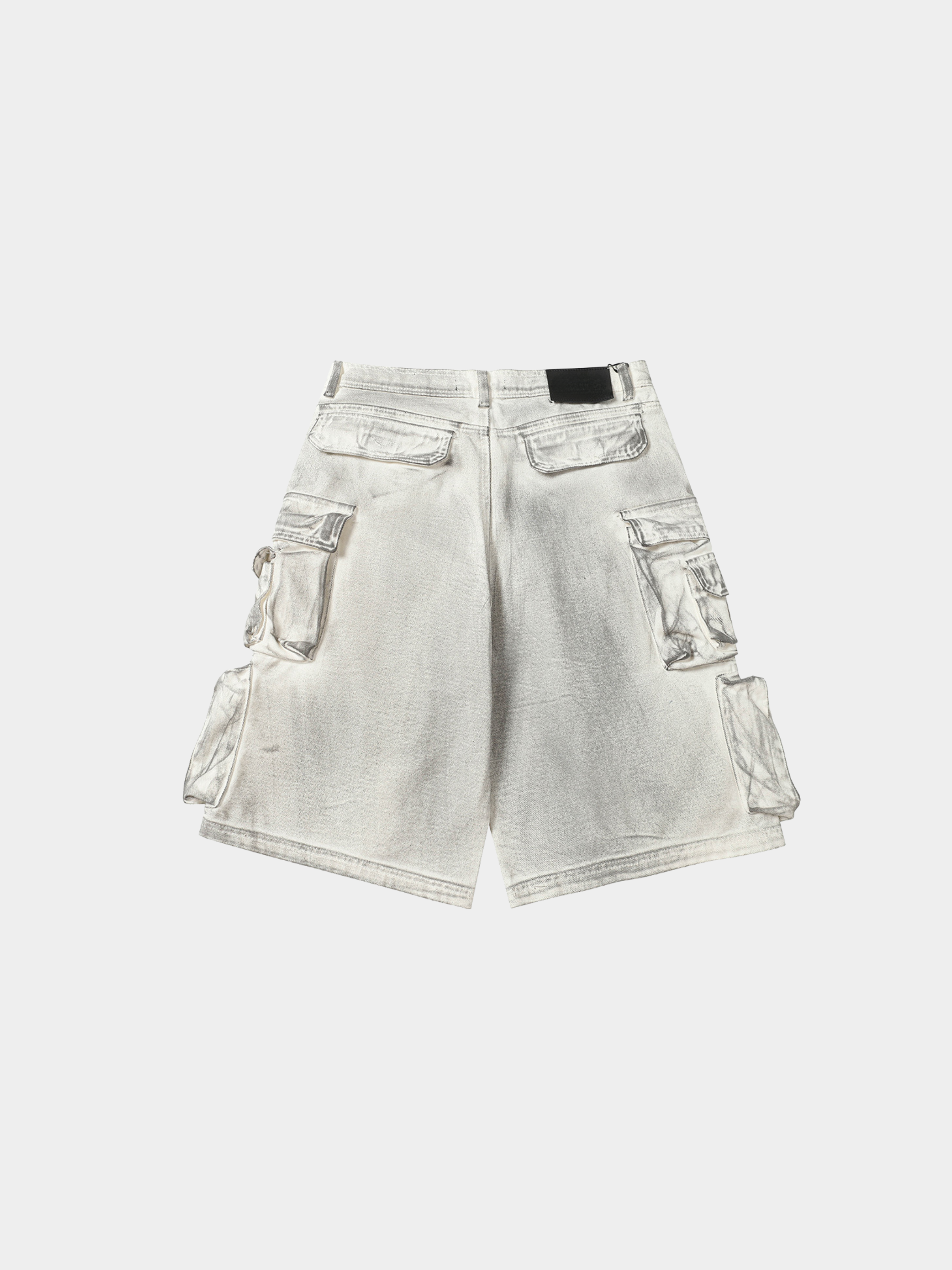 BaseSeat - Men's Distressed Dye Unique Shorts