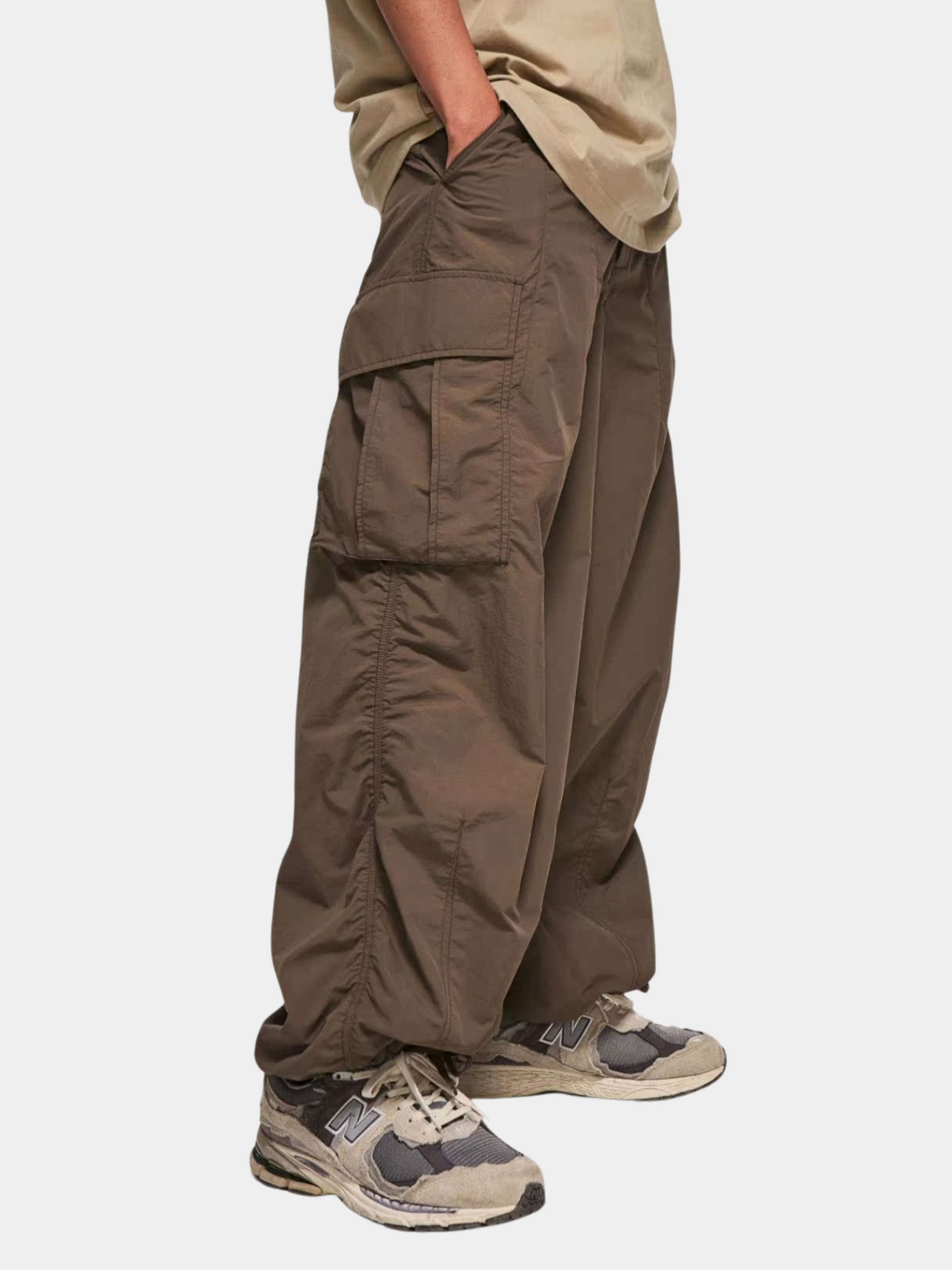 FireChair - Unisex Plaid Loose-Fit Utility Wide-Leg Pants