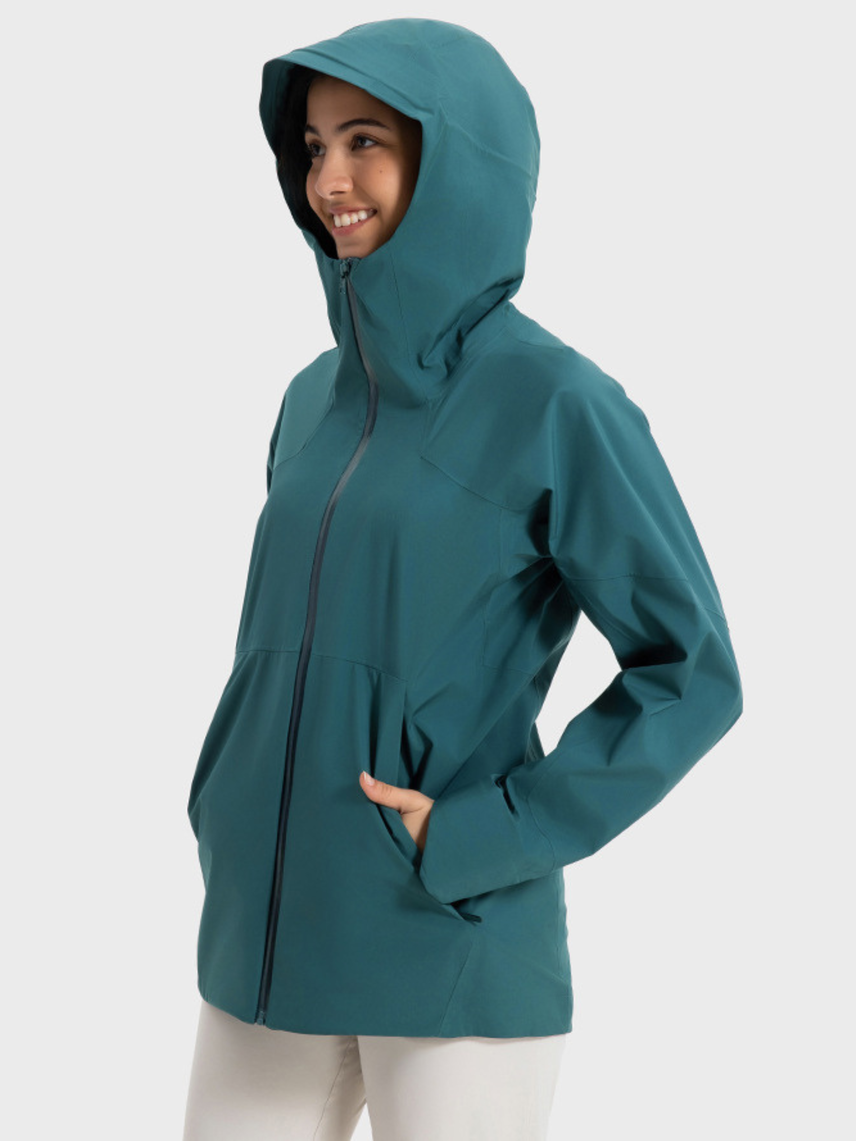 MesaNest - Women's Waterproof Windproof Stain-Resistant Hooded Shell Jacket