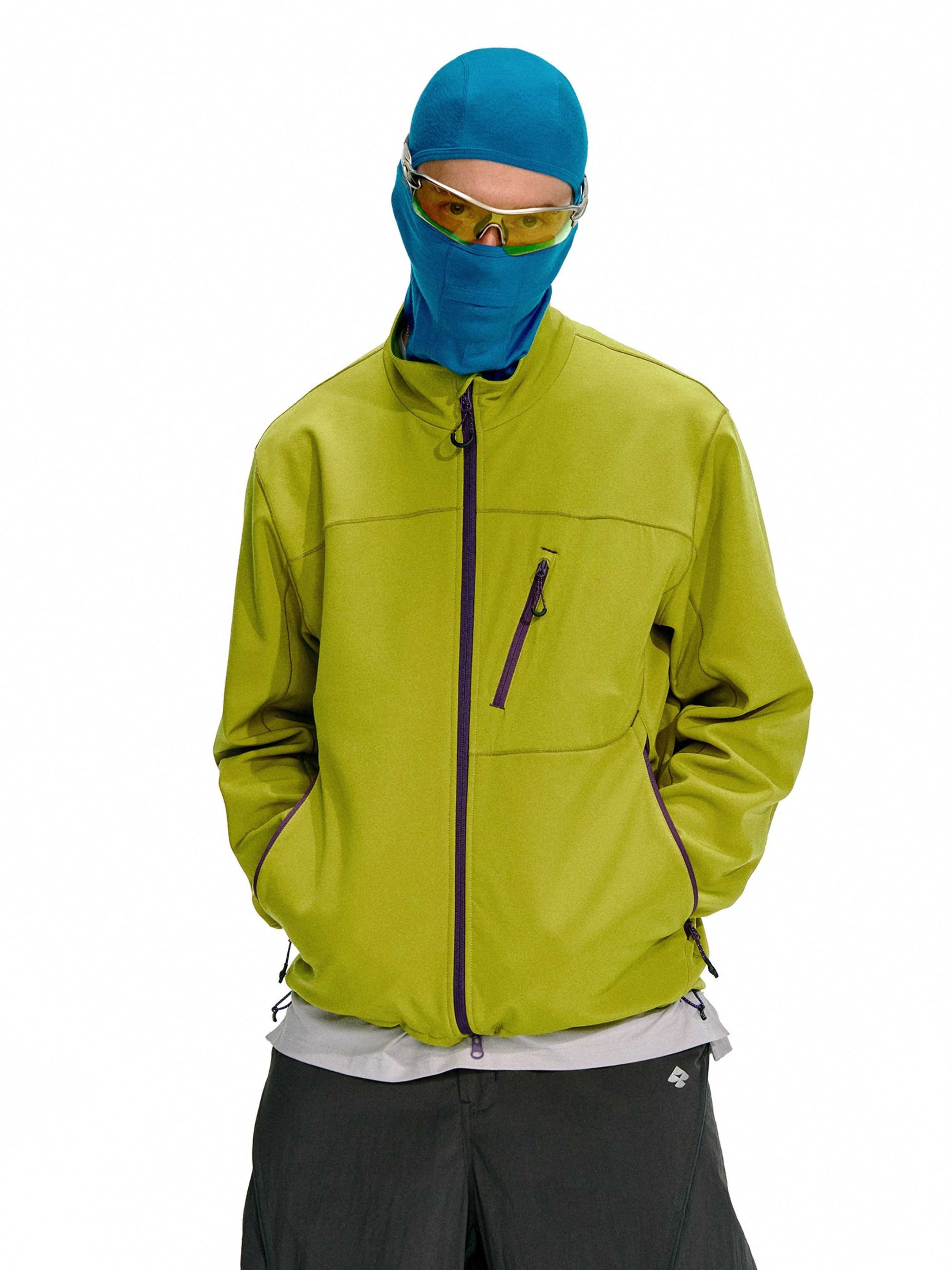 Driftcore - Unisex Colorblock Stand Collar Jacket