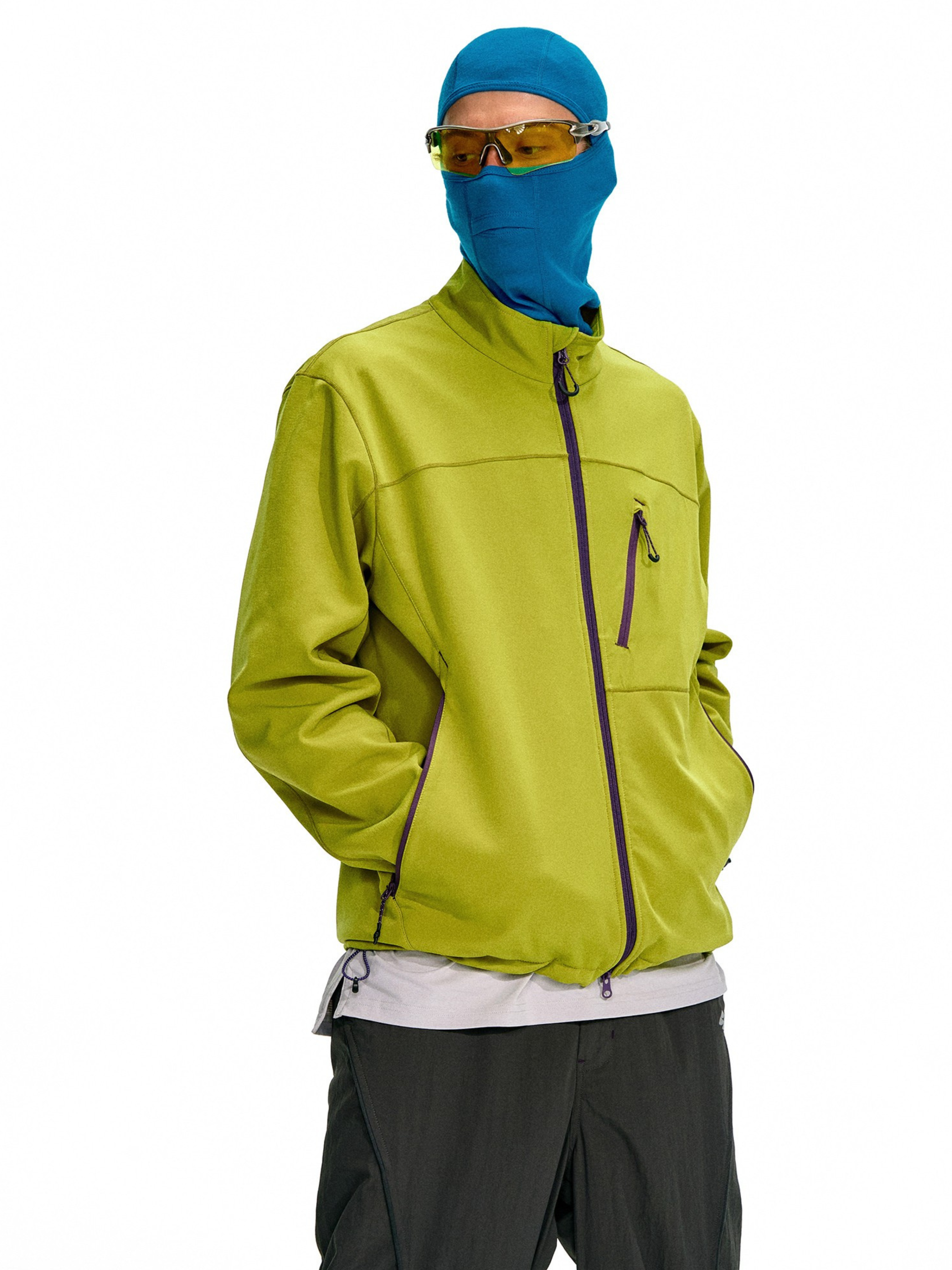 Driftcore - Unisex Colorblock Stand Collar Jacket