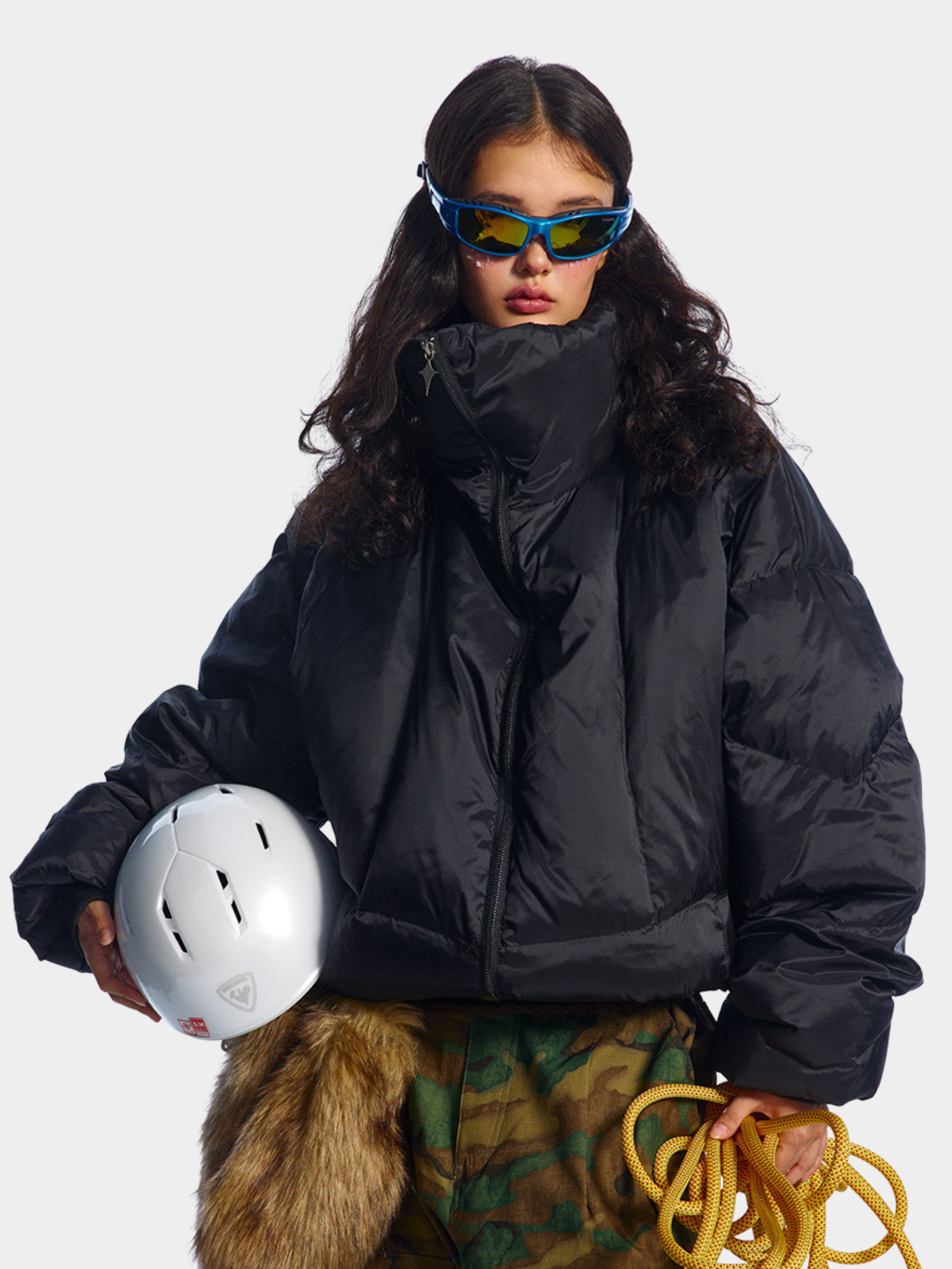 RavenDash - Women‘s 90% White Duck Down High Collar Down Jacket