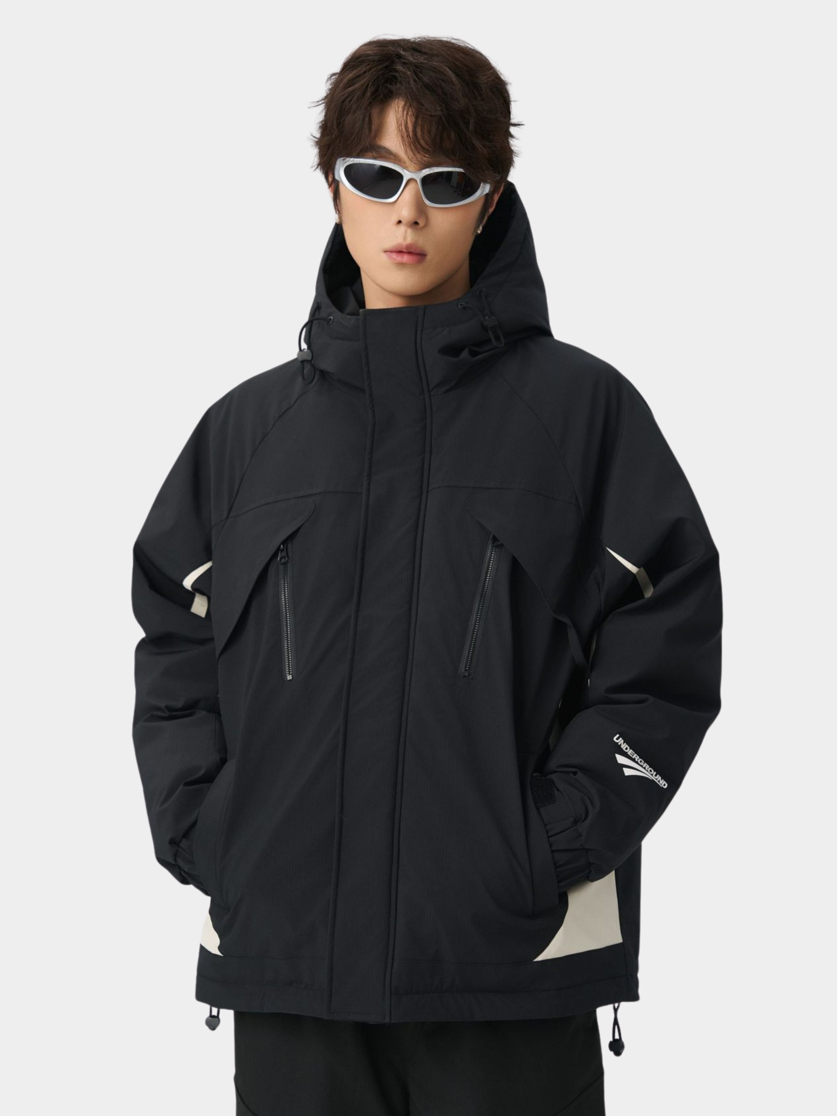 BluffPort - Unisex 90% White Duck Down Oversized Hooded Down Jacket