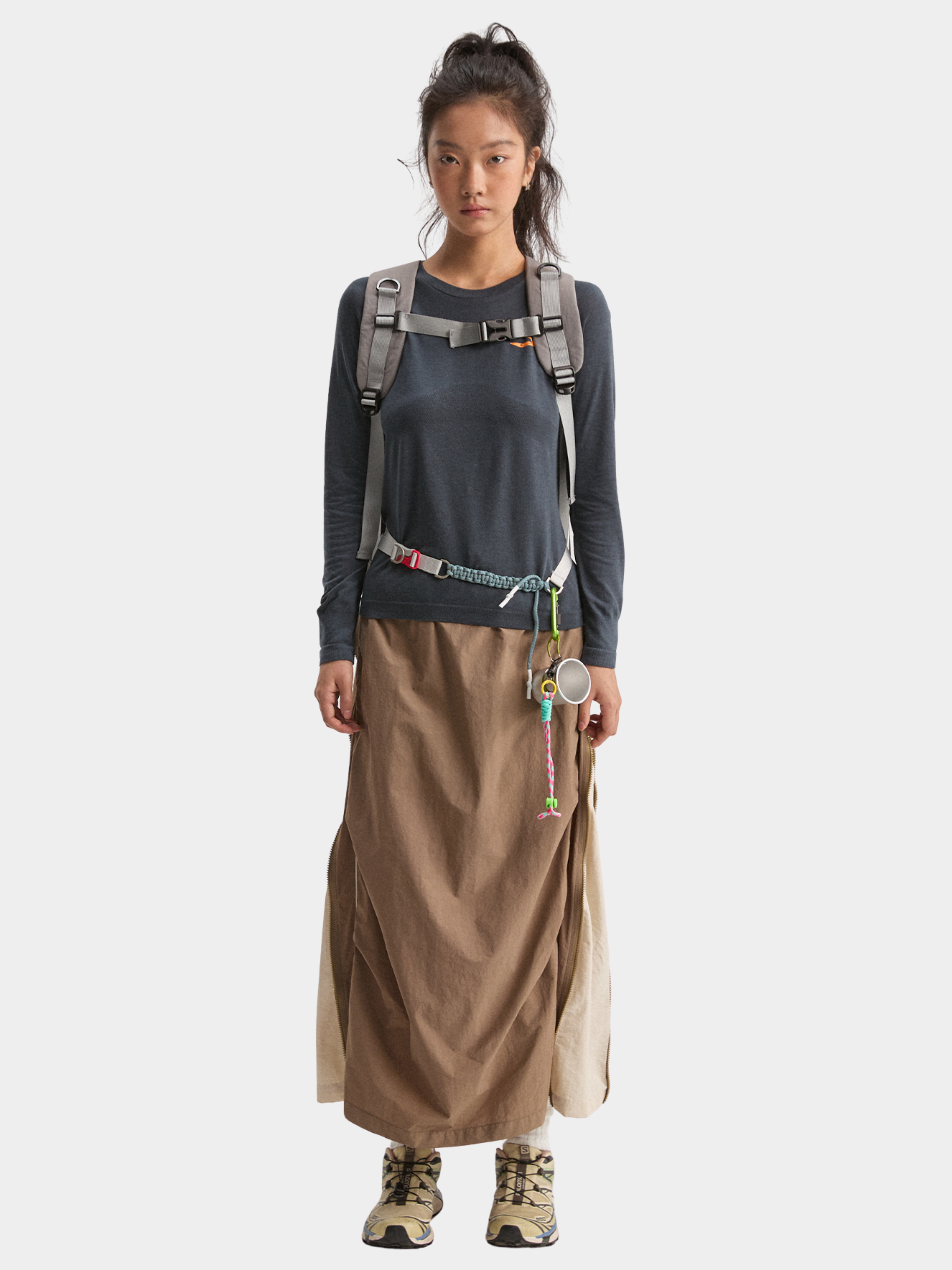 EchoPoint - Women's Water-Repellent Adjustable Colorblock A-Line Skirt