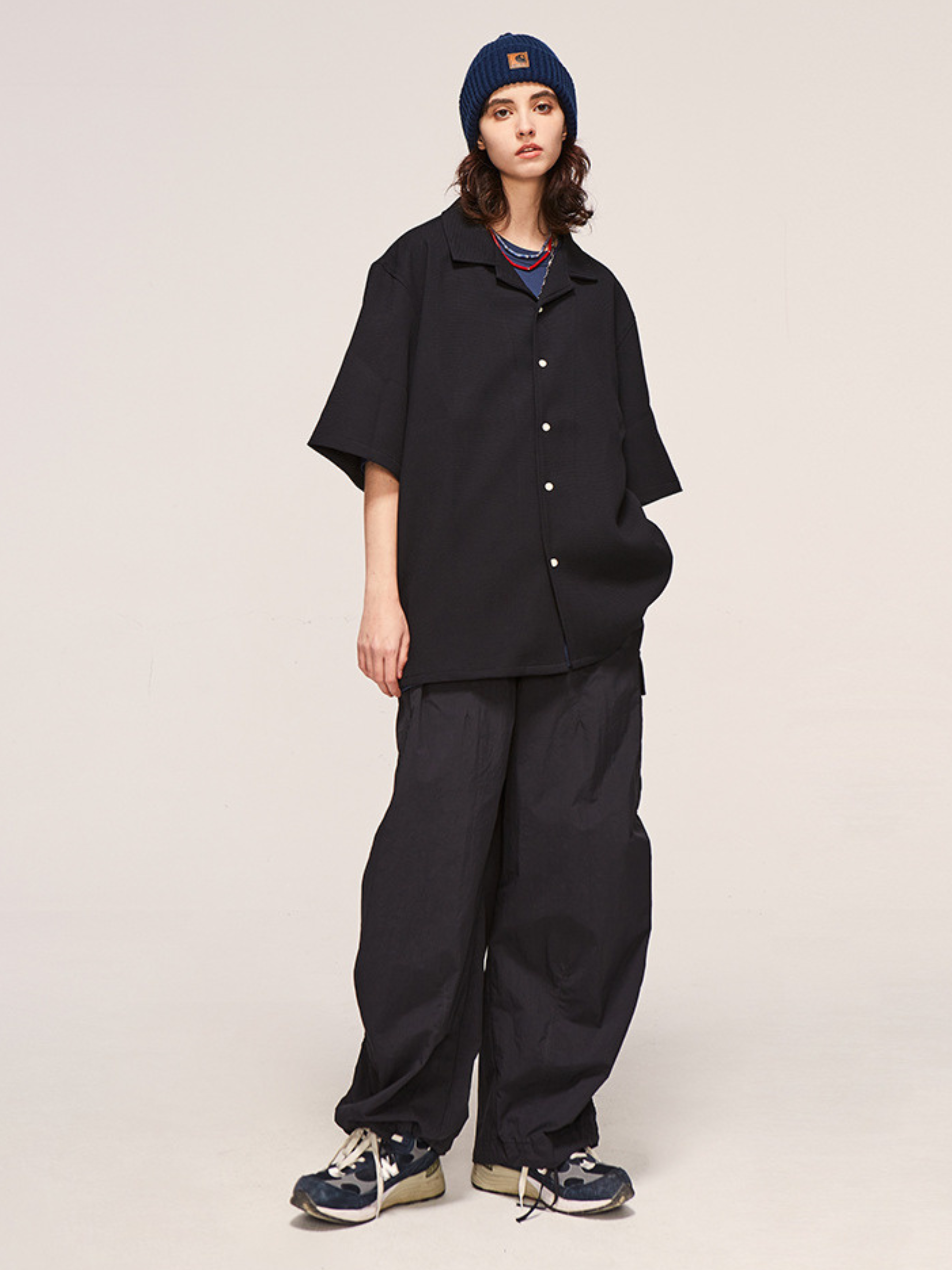 FireChair - Plaid Loose-Fit Utility Wide-Leg Pants