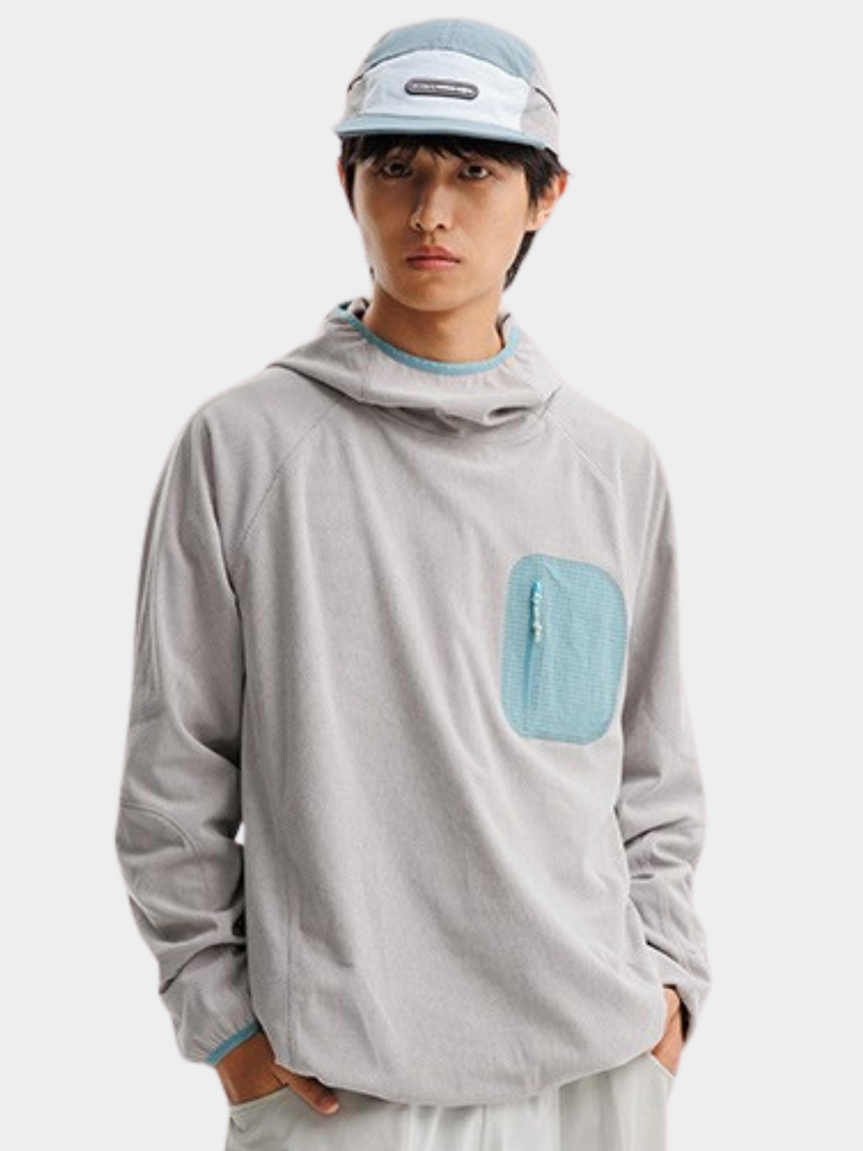 Crag - Unisex Moisture-Wicking High Neck Hoodie Base Layer