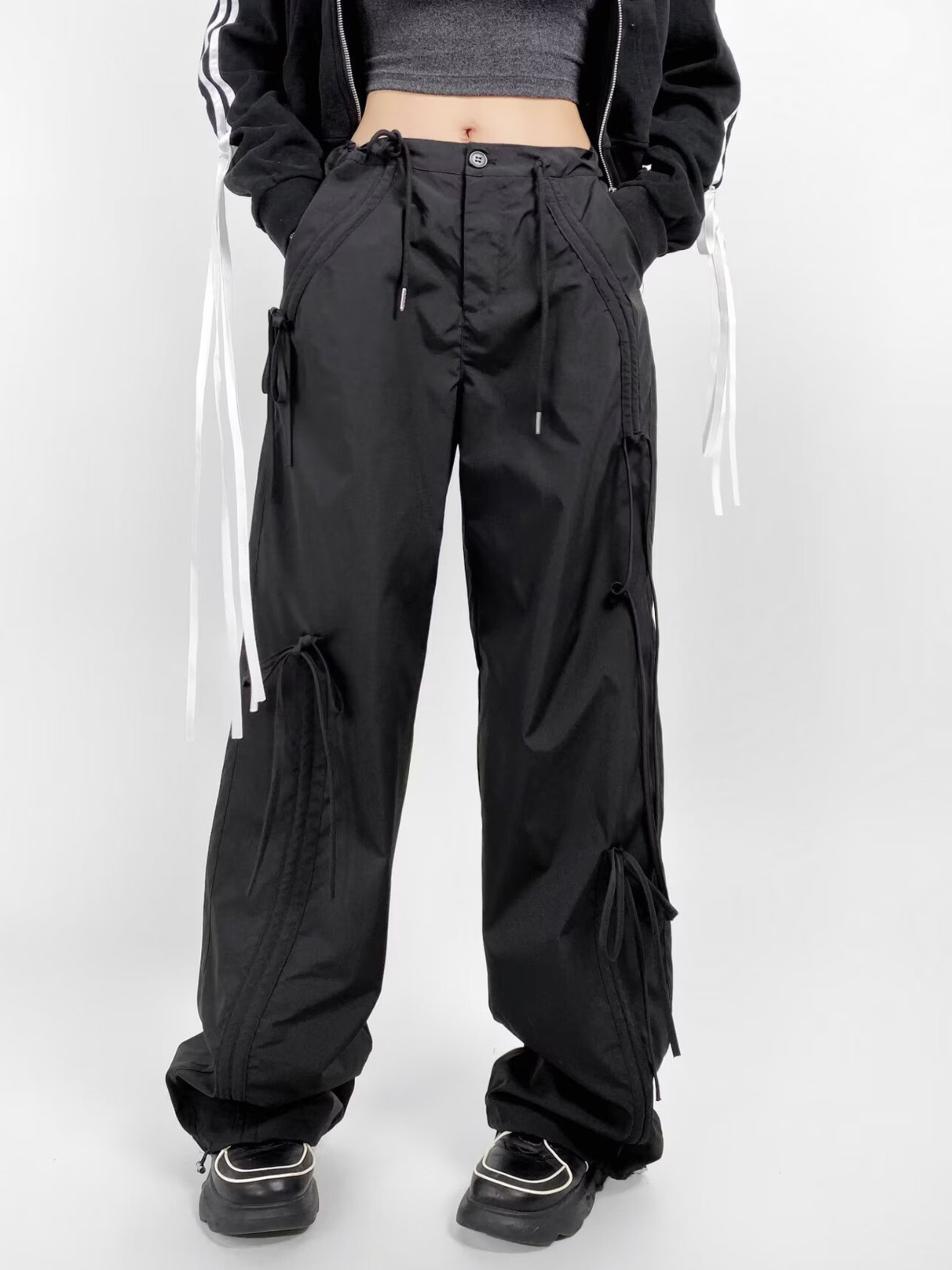 WolfBoard - Women's Bow-Tie Drawstring Quick-Dry Cargo Pants