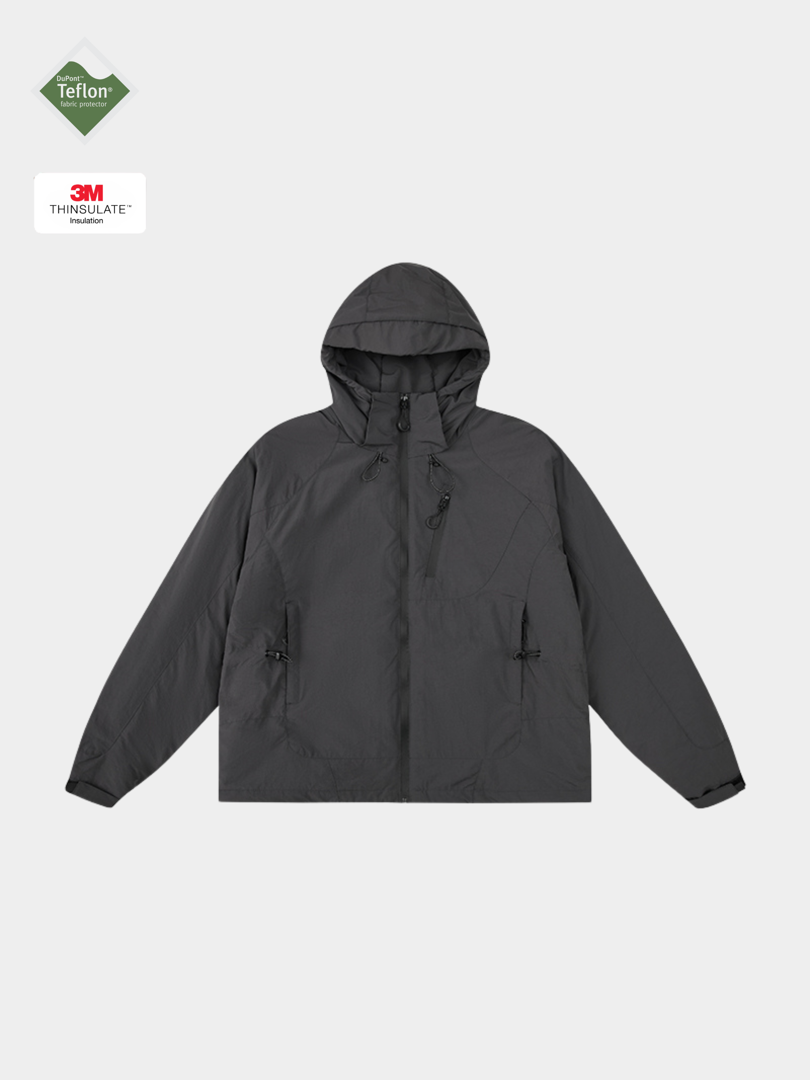 AshLife - Unisex Teflon Waterproof Windproof Insulated Jacket