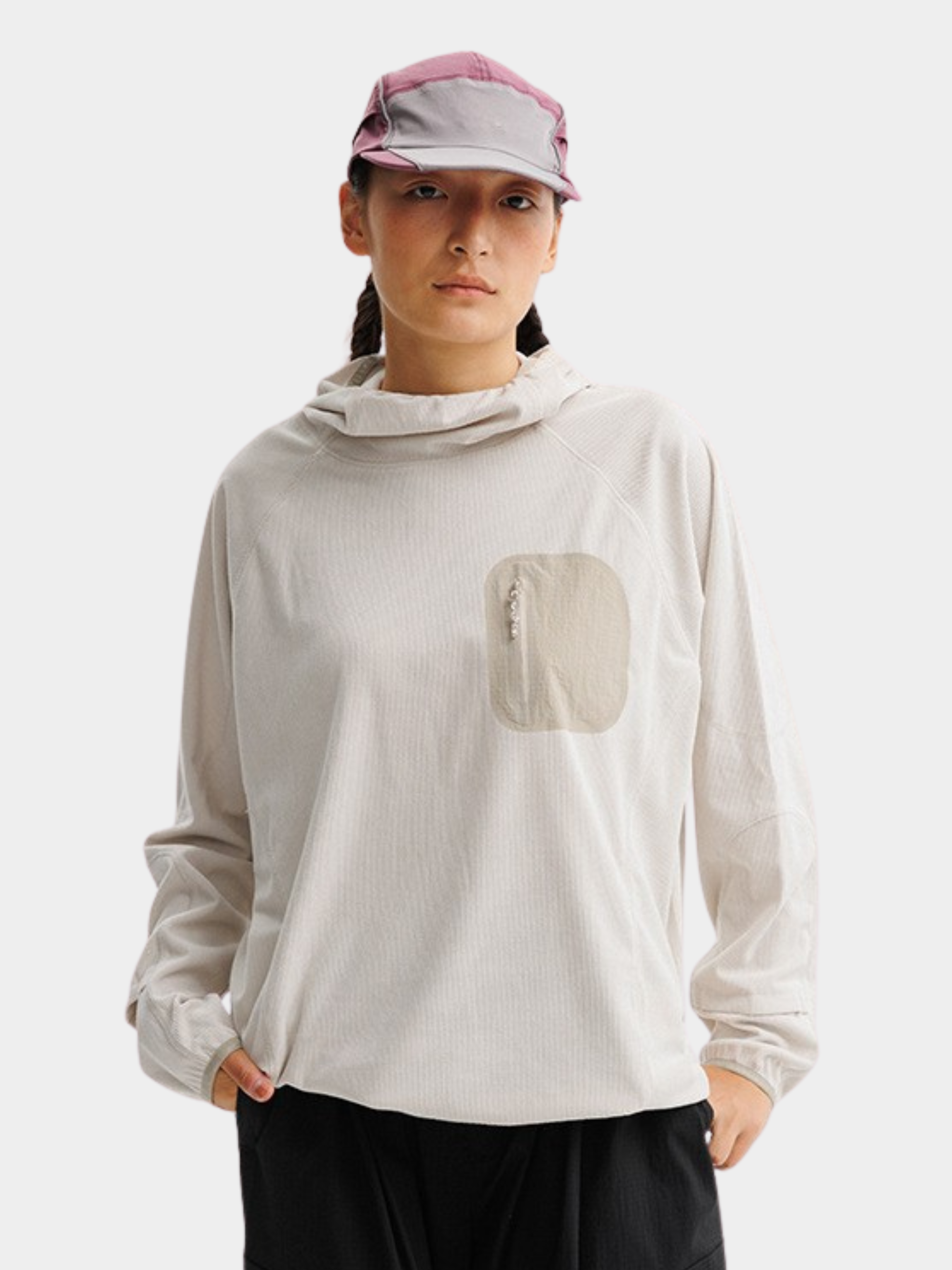 Crag - Unisex Moisture-Wicking High Neck Hoodie Base Layer