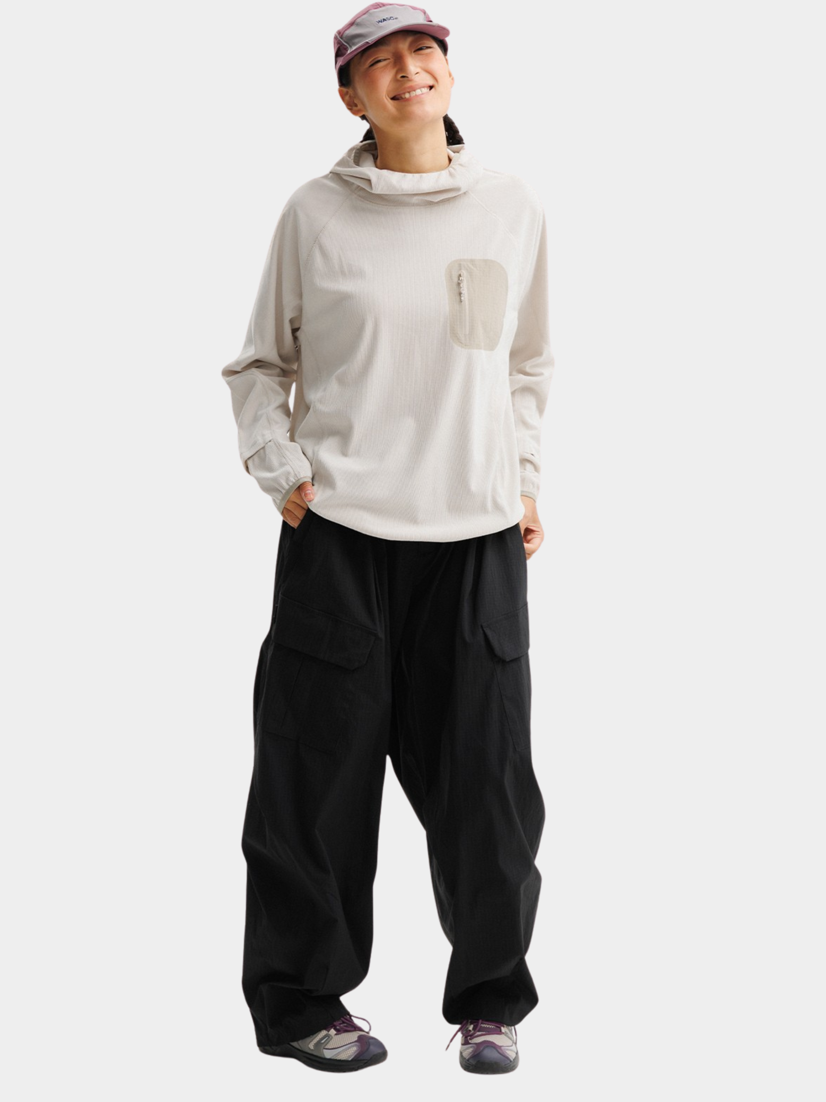 Crag - Unisex Moisture-Wicking High Neck Hoodie Base Layer