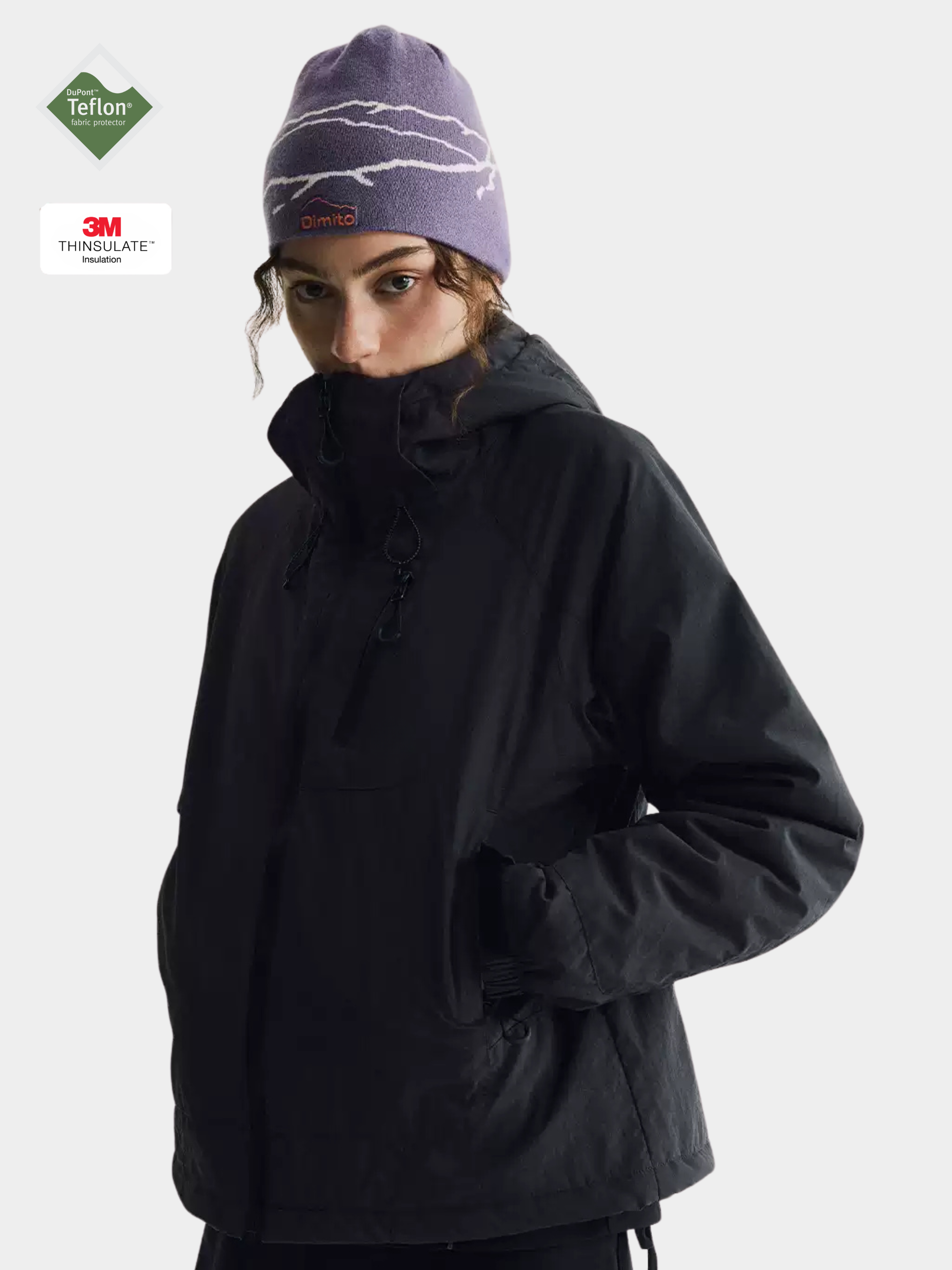 AshLife - Unisex Teflon Waterproof Windproof Insulated Jacket