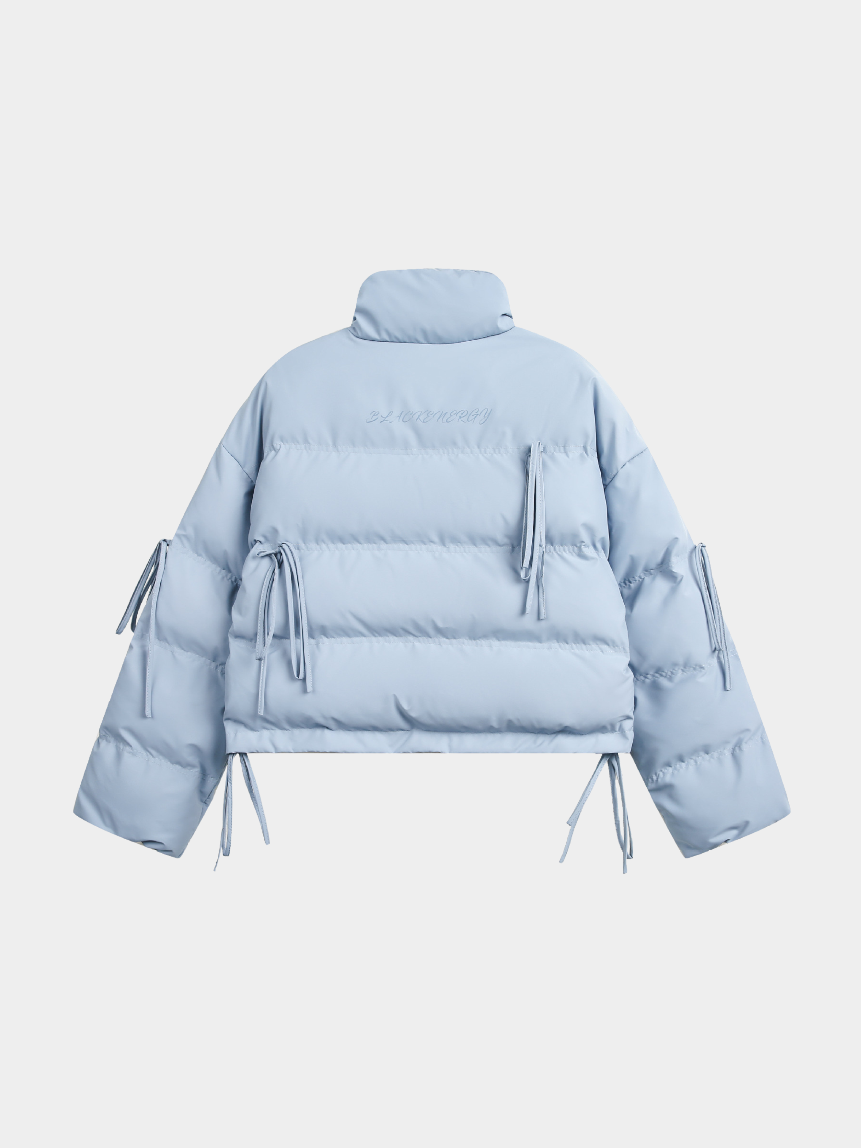 RavenMark - Women‘s Tassel Tie-Front Short Padded Jacket