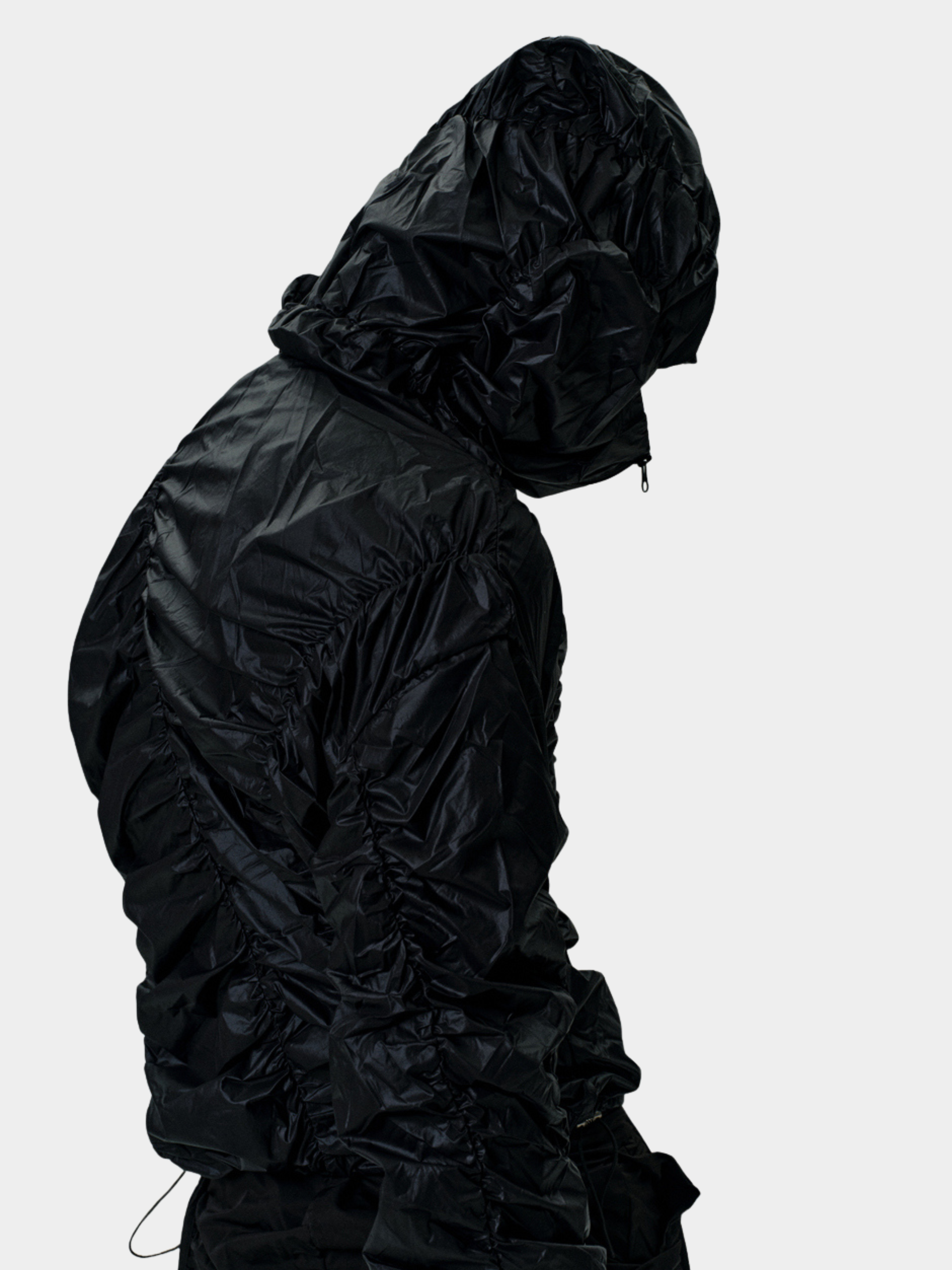CampBox - Men's Wrinkled Hooded Lightweight Jacket