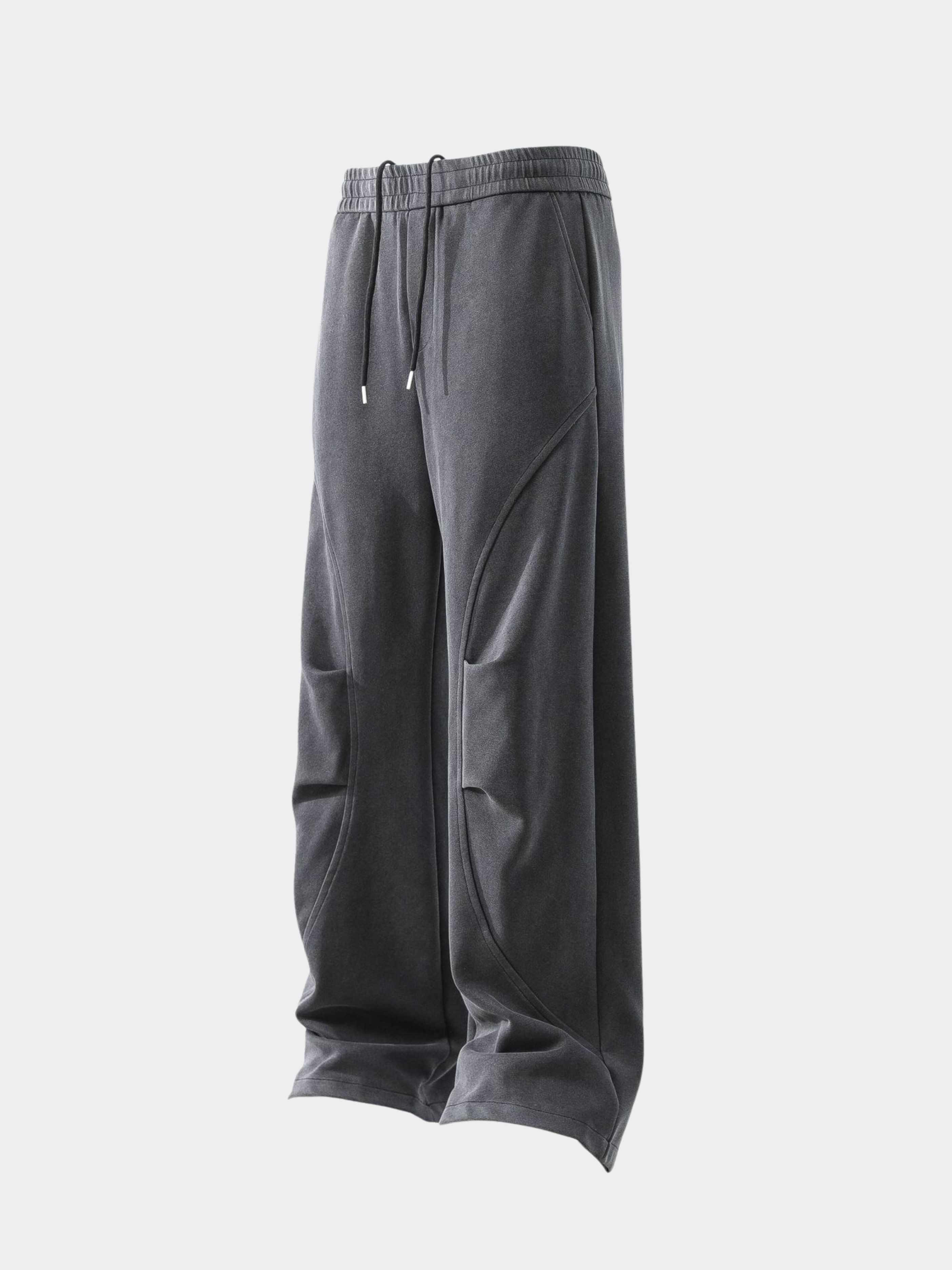 FoxField - Unisex Vintage Creased Straight-Leg Cotton Trousers