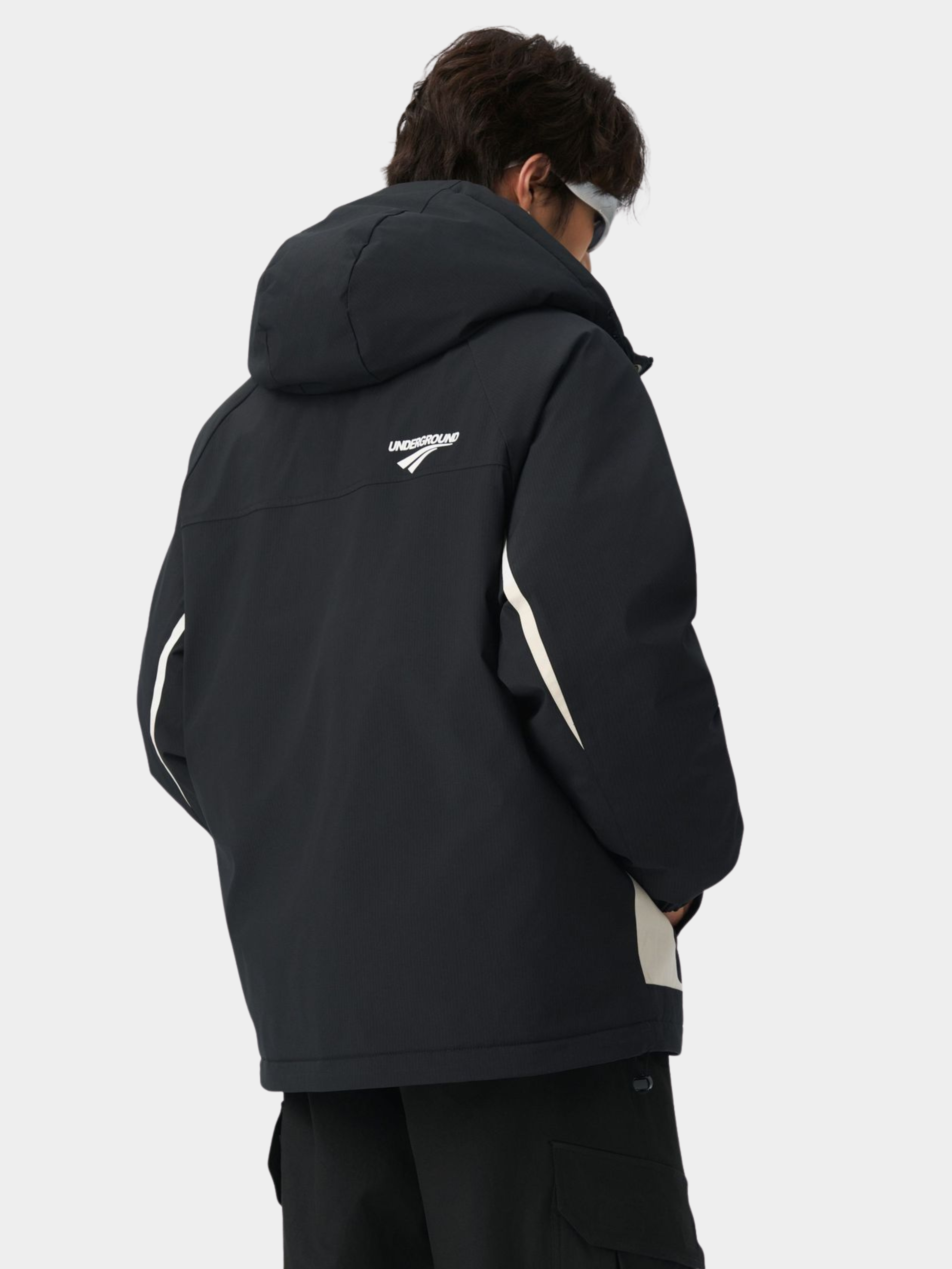 BluffPort - Unisex 90% White Duck Down Oversized Hooded Down Jacket