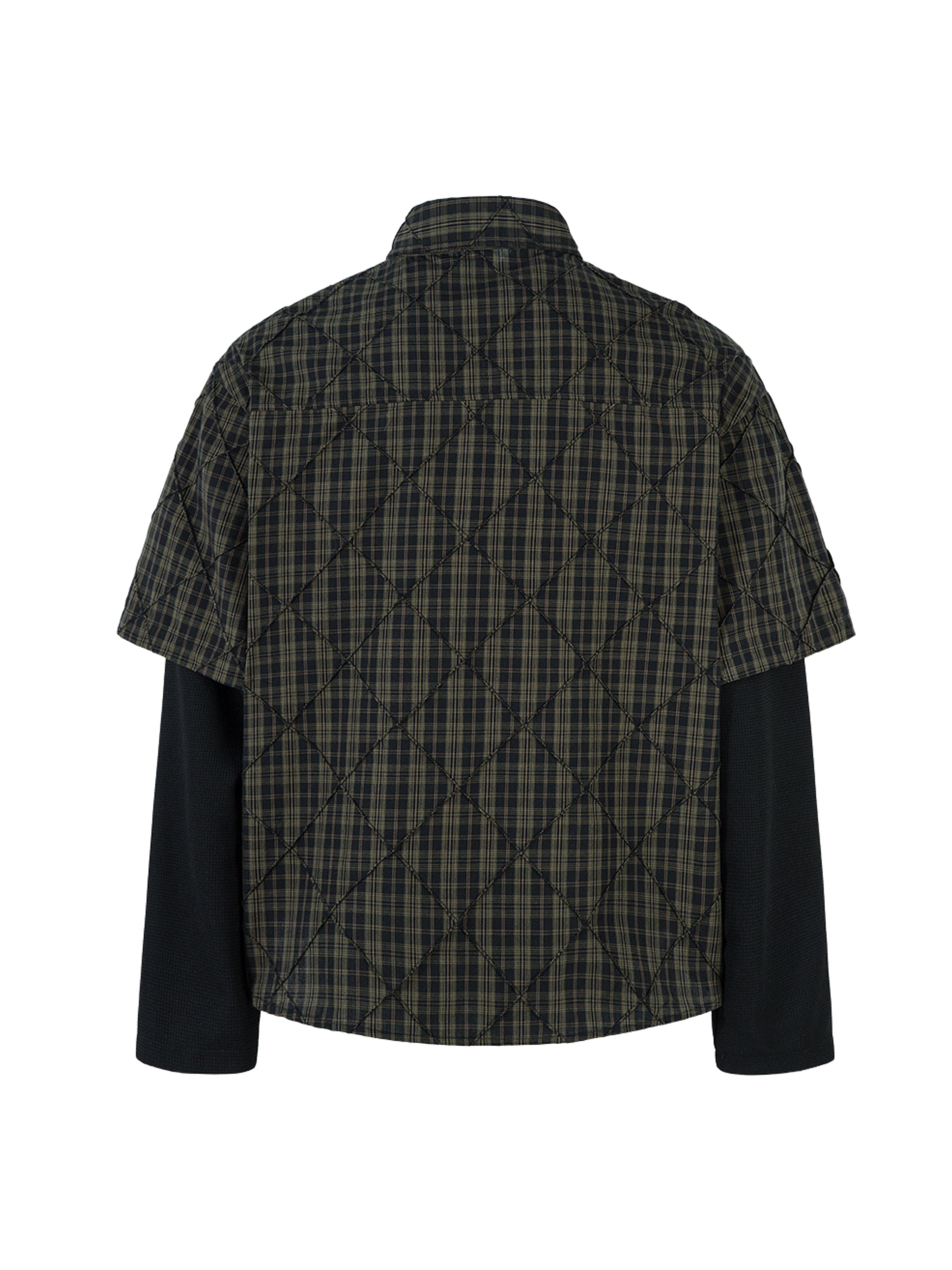WaterPod - Men's Layered Plaid Relaxed Shirt