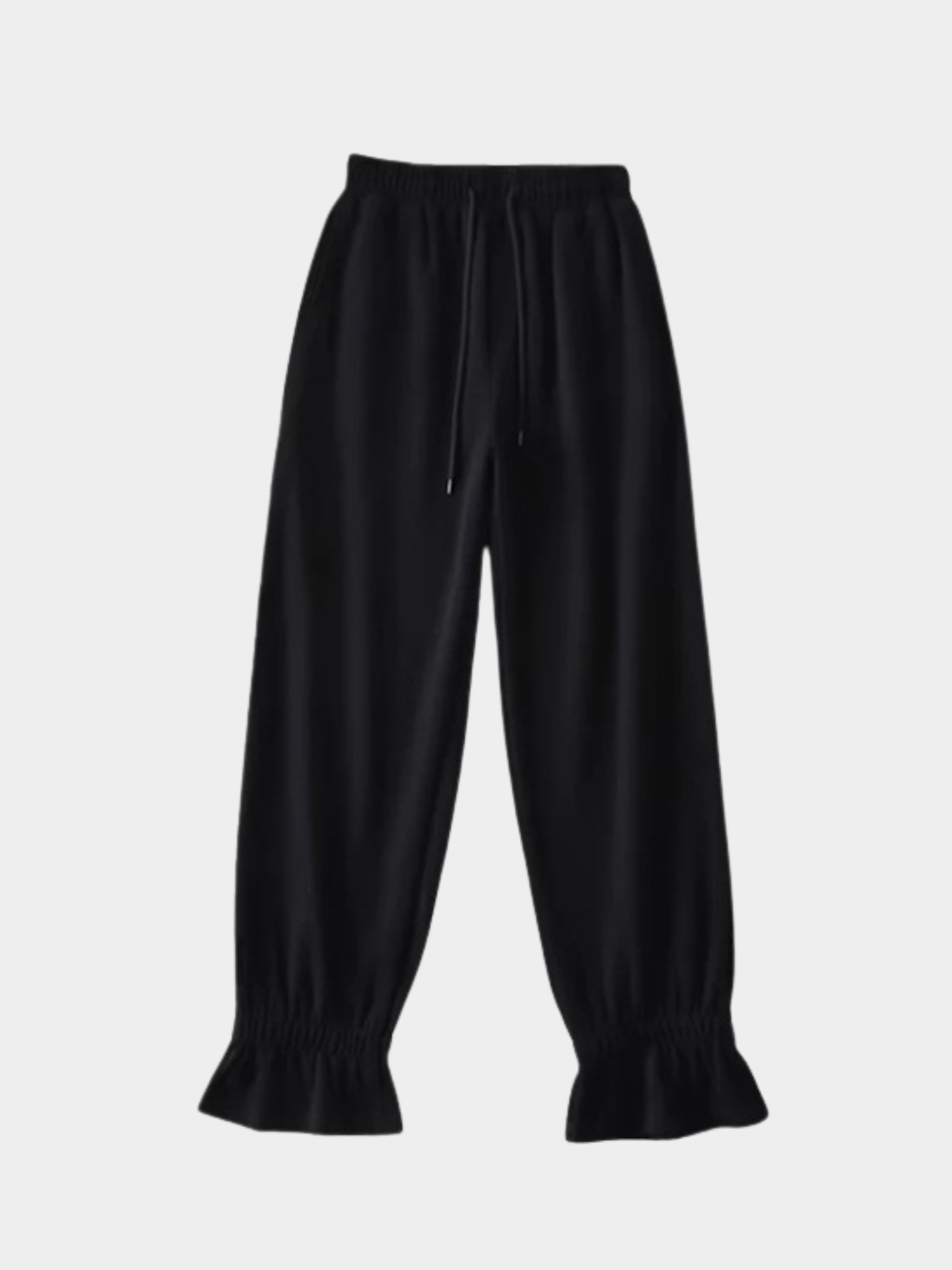 ThornTop - Women's Ruffled Hem Elastic Waist Loose Pants