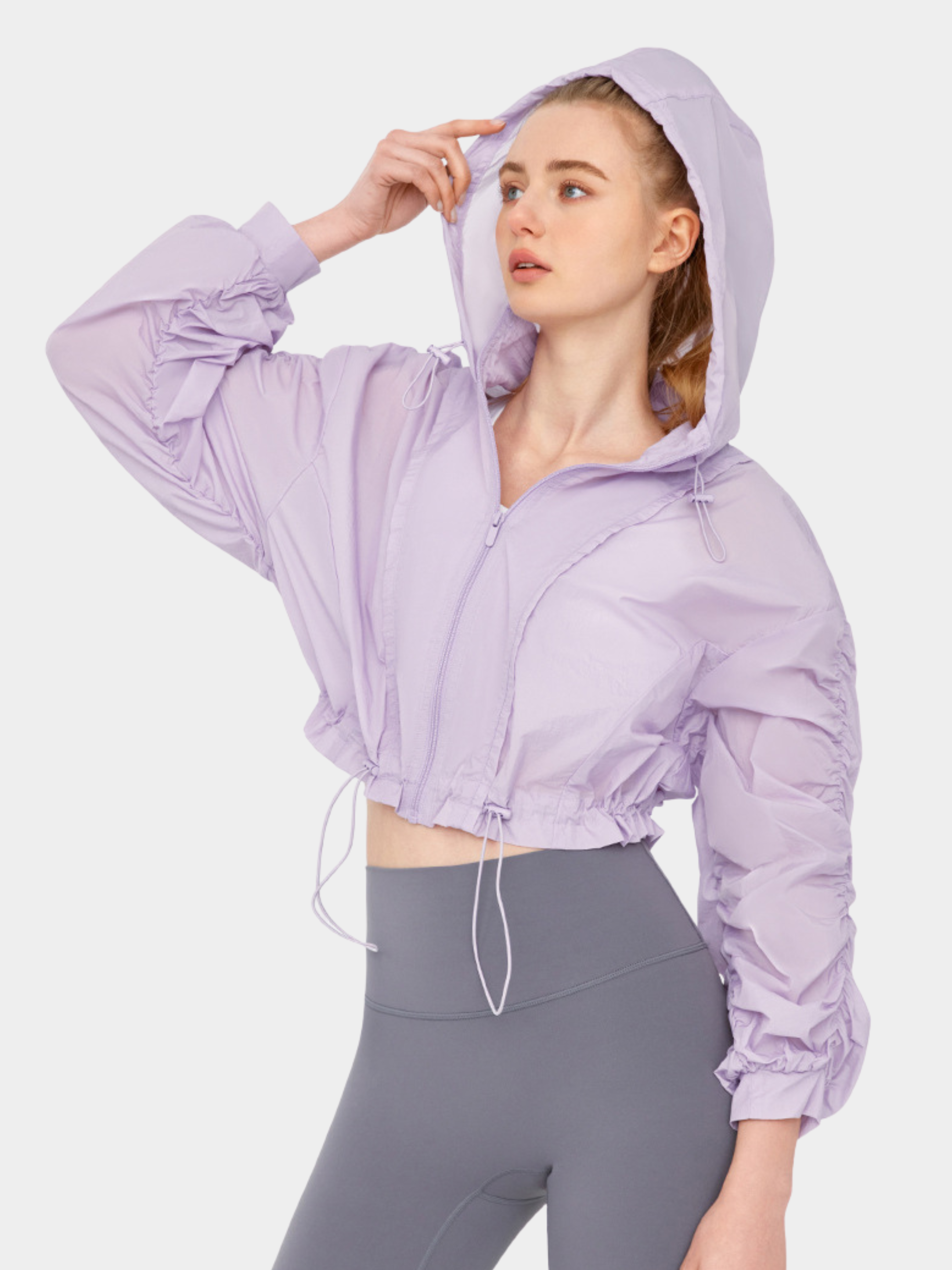 MesaCrate - Women's Lightweight Breathable Waist-Adjustable Jacket