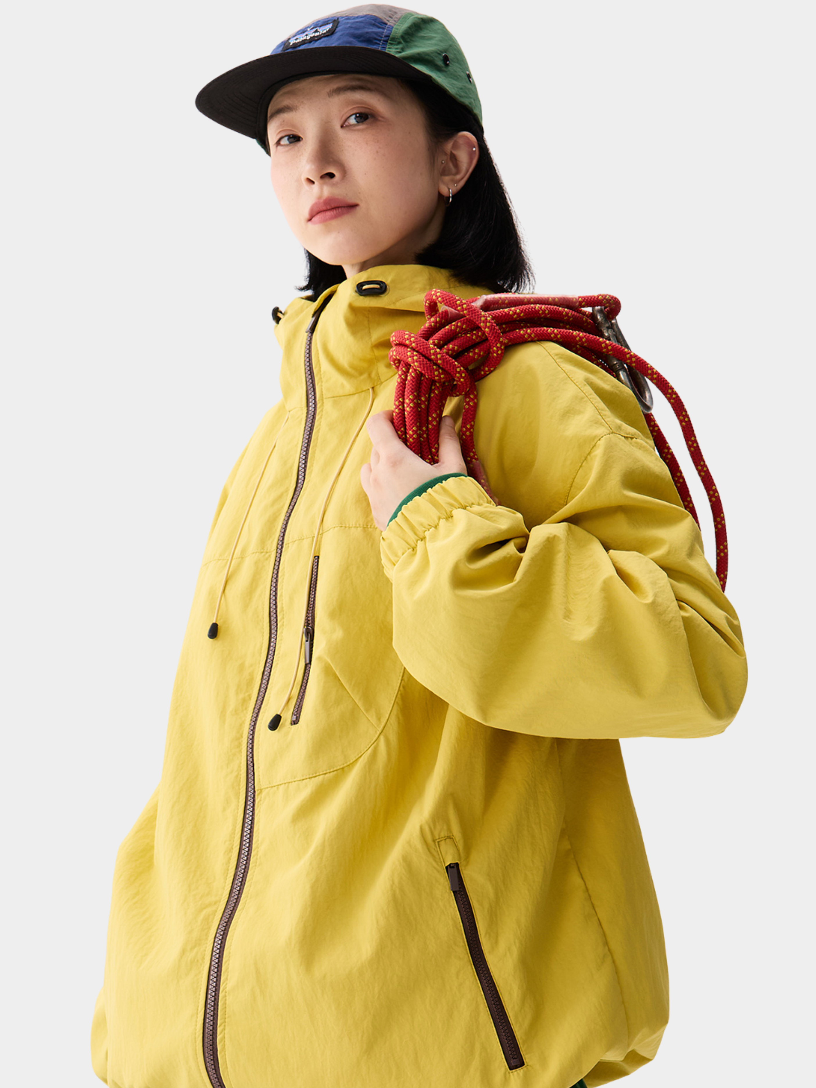 Thunderpeak - Unisex Tech Zip Colorblock Hooded Jacket