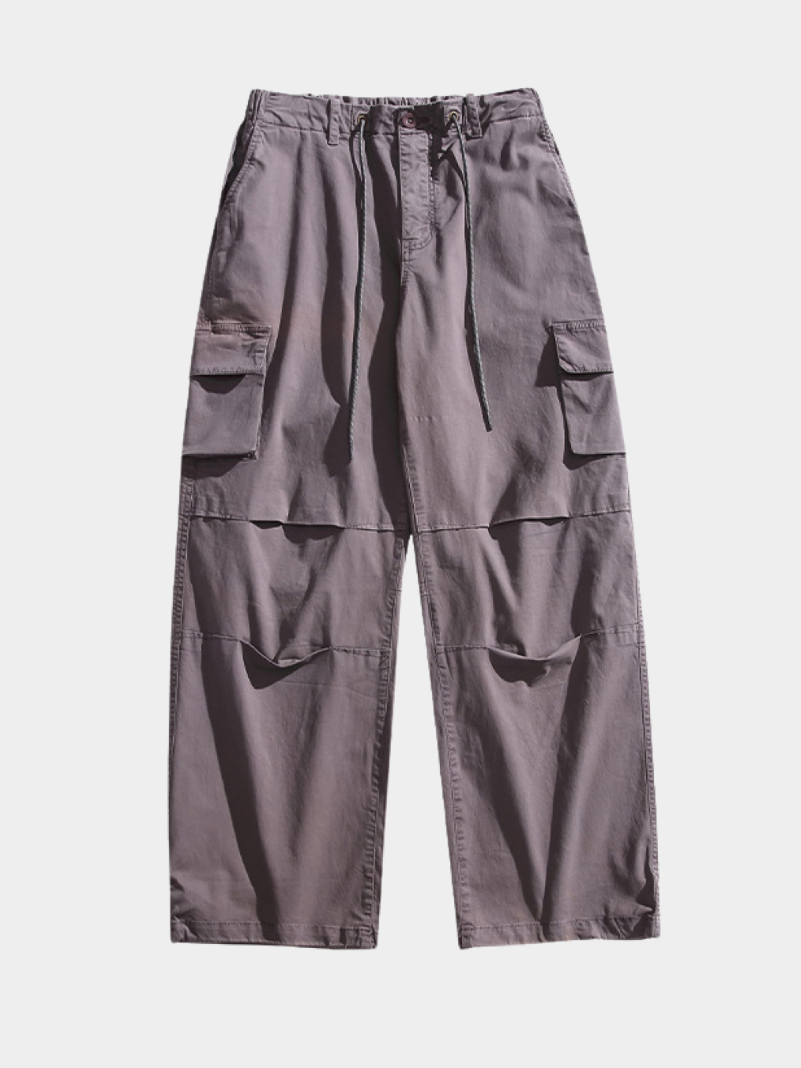 FrostCrate - Unisex Loose Straight-Leg Adjustable Hem Utility Pants