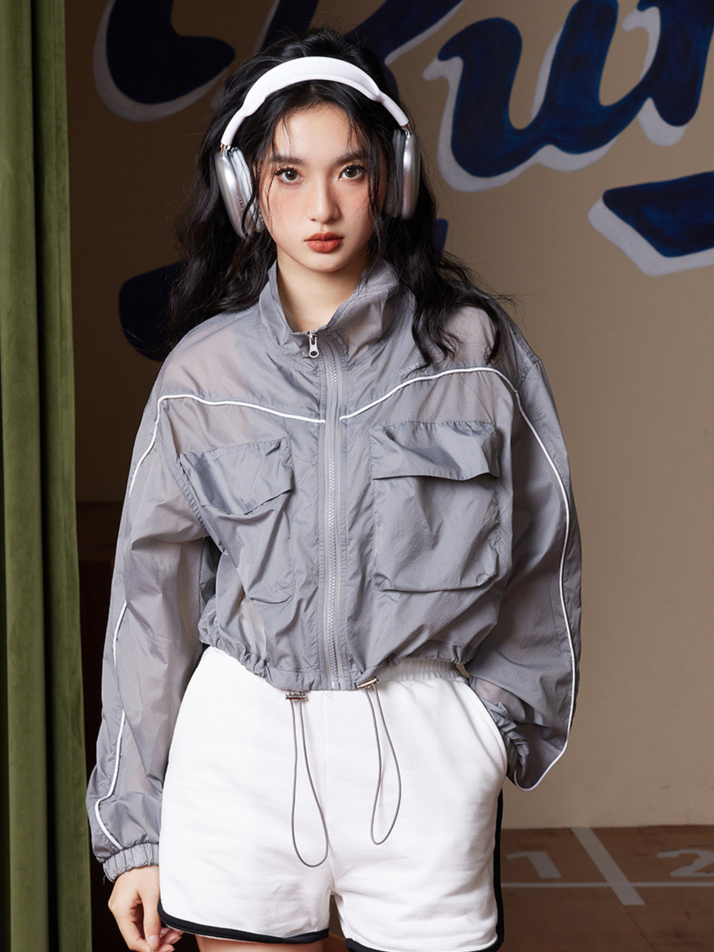 MesaView - Women's UPF50+ Cropped Stand-Collar Sun Jacket