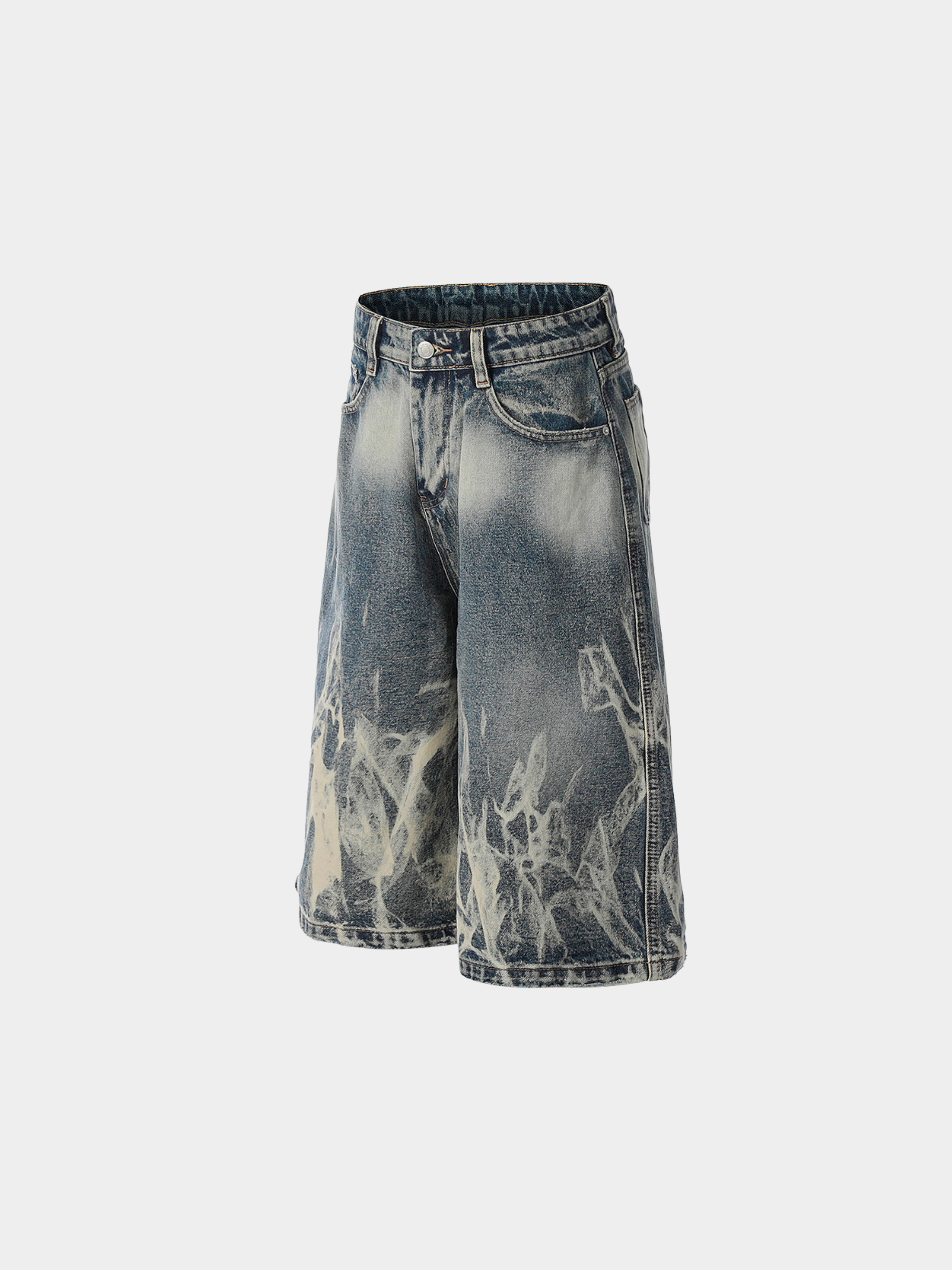 BaseStick - Men's Flame Denim Shorts