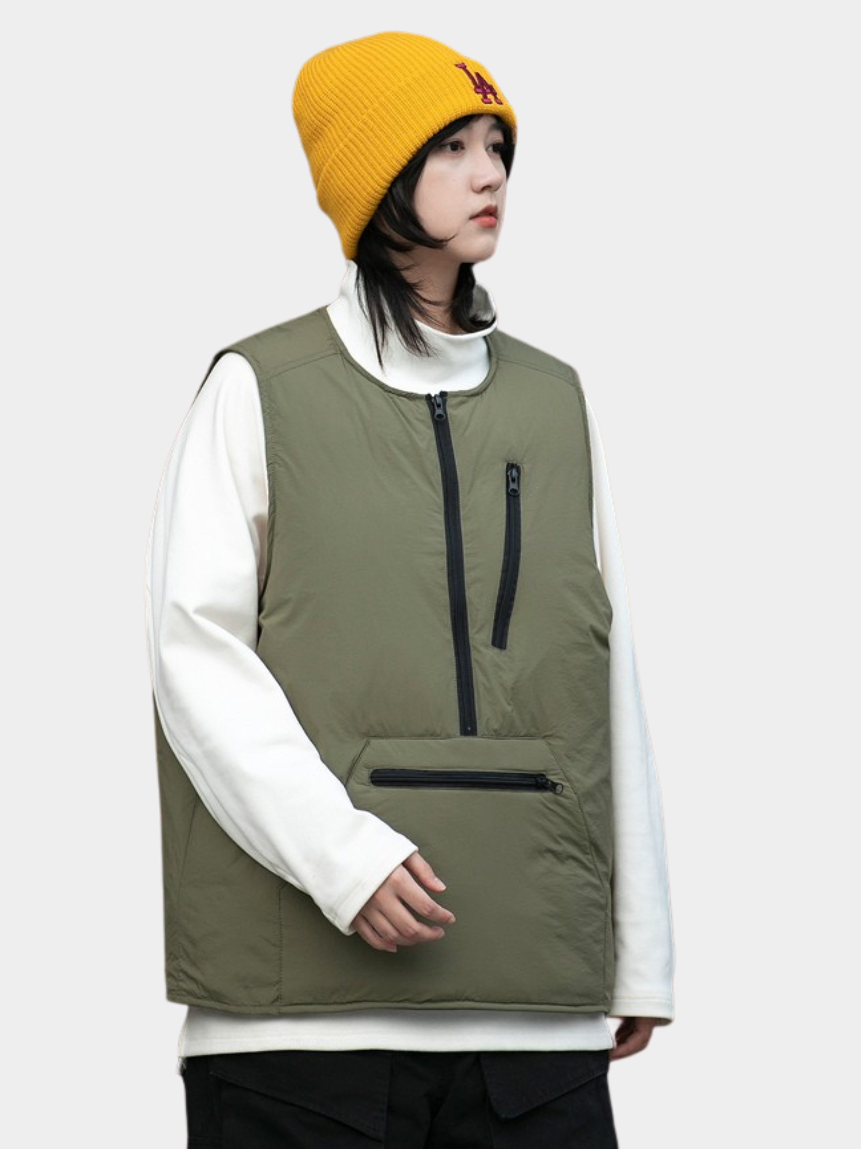 HeatBag - Women's 90% White Duck Down Large Pocket Vest