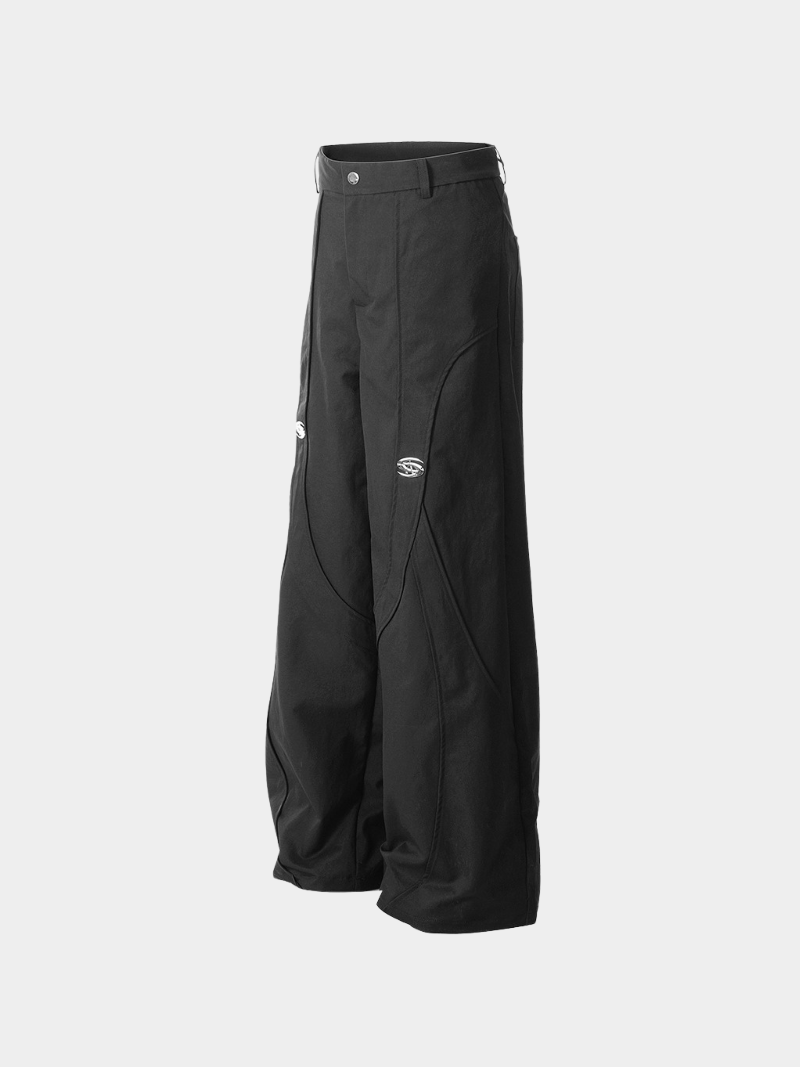 TrailBox - Unisex Structured Panel Wide-Leg Pants