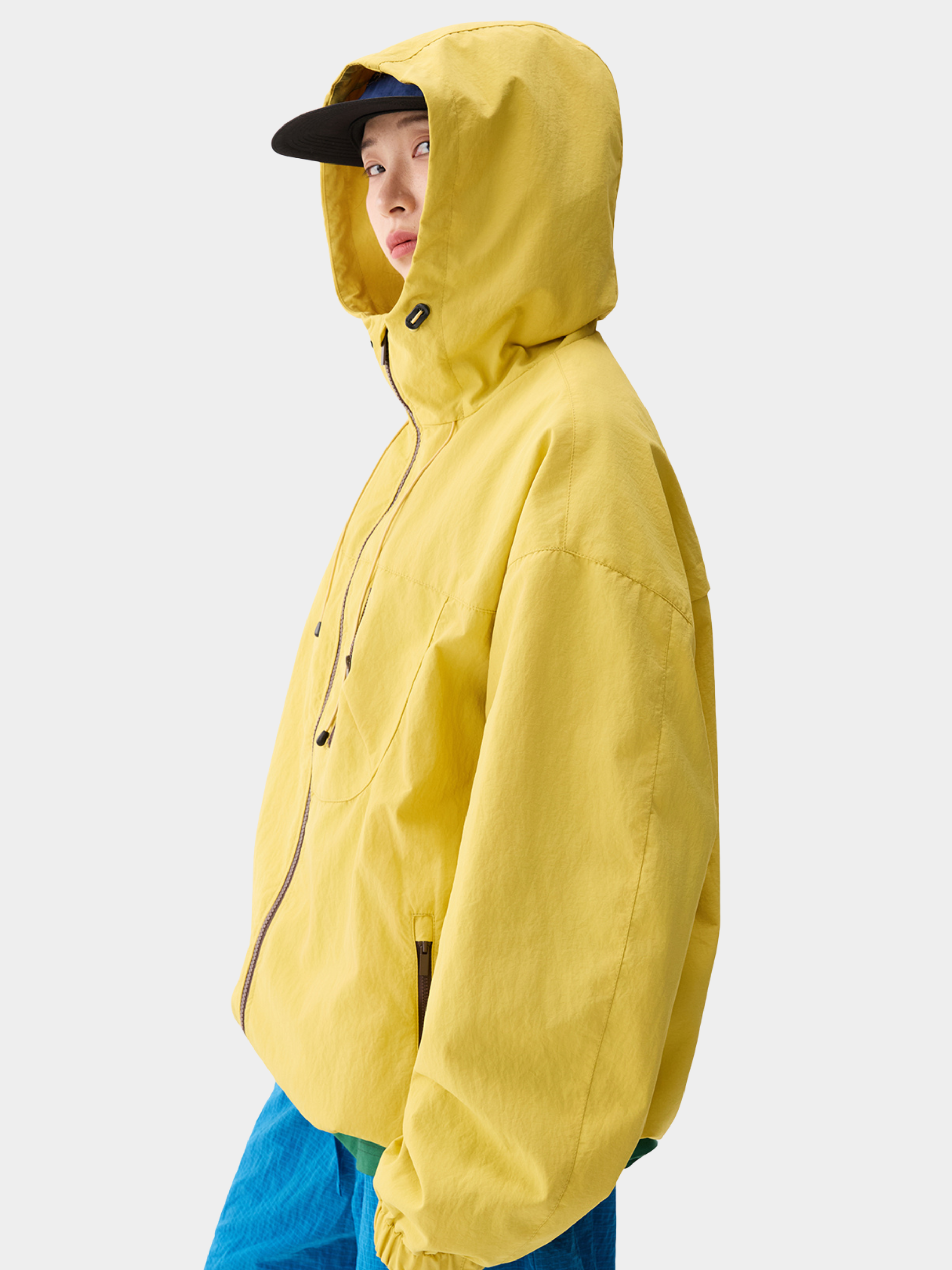 Thunderpeak - Unisex Tech Zip Colorblock Hooded Jacket