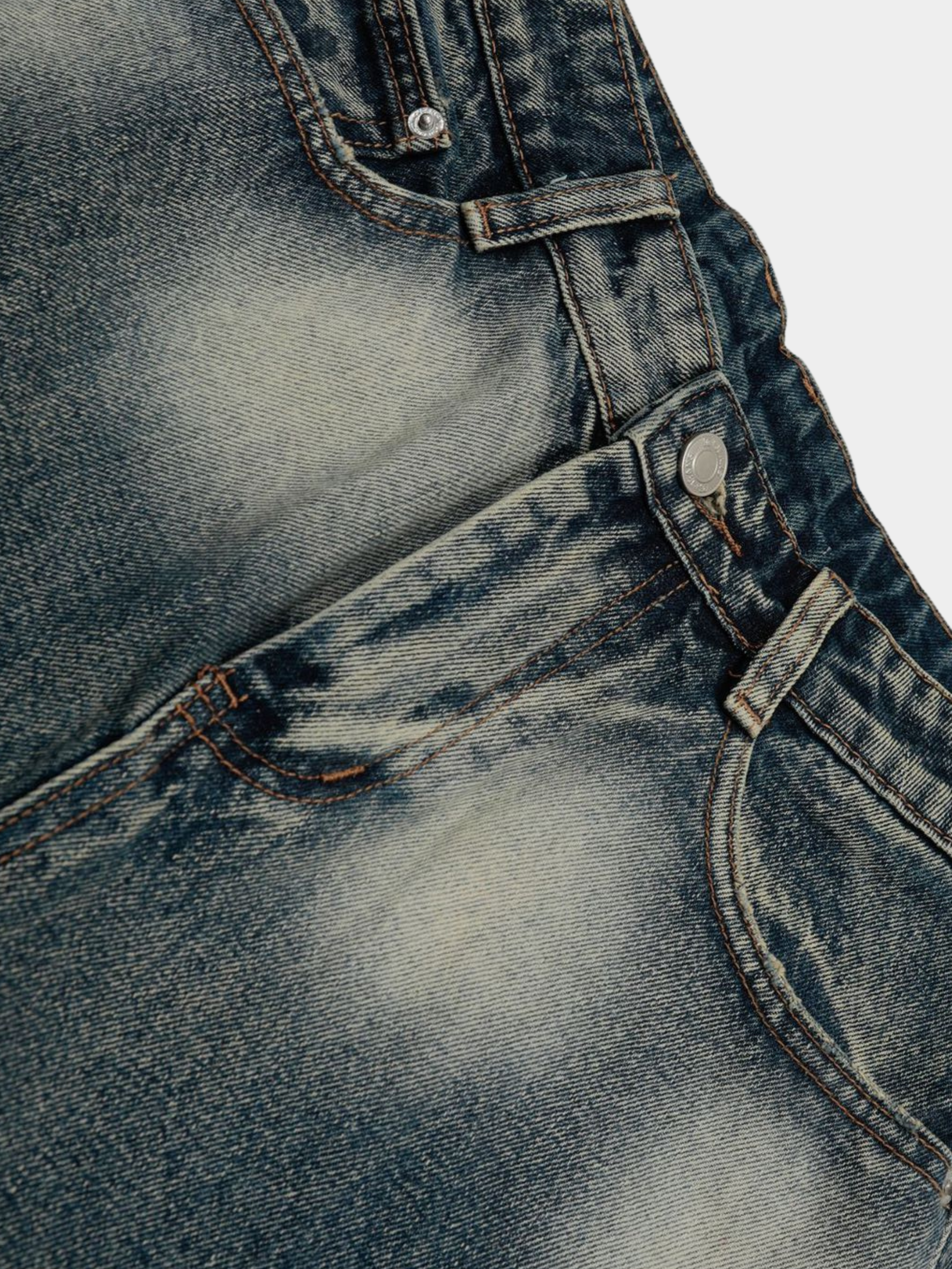 BaseStick - Men's Flame Denim Shorts