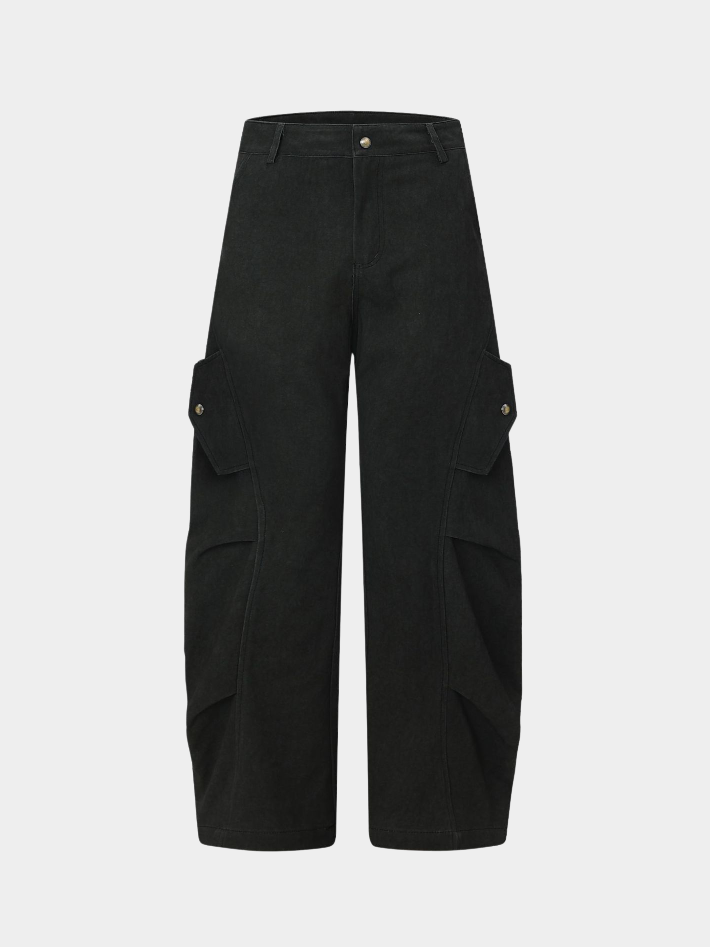 FoxDrop - Unisex Retro Paratrooper-Inspired Wide-Leg Utility Pants
