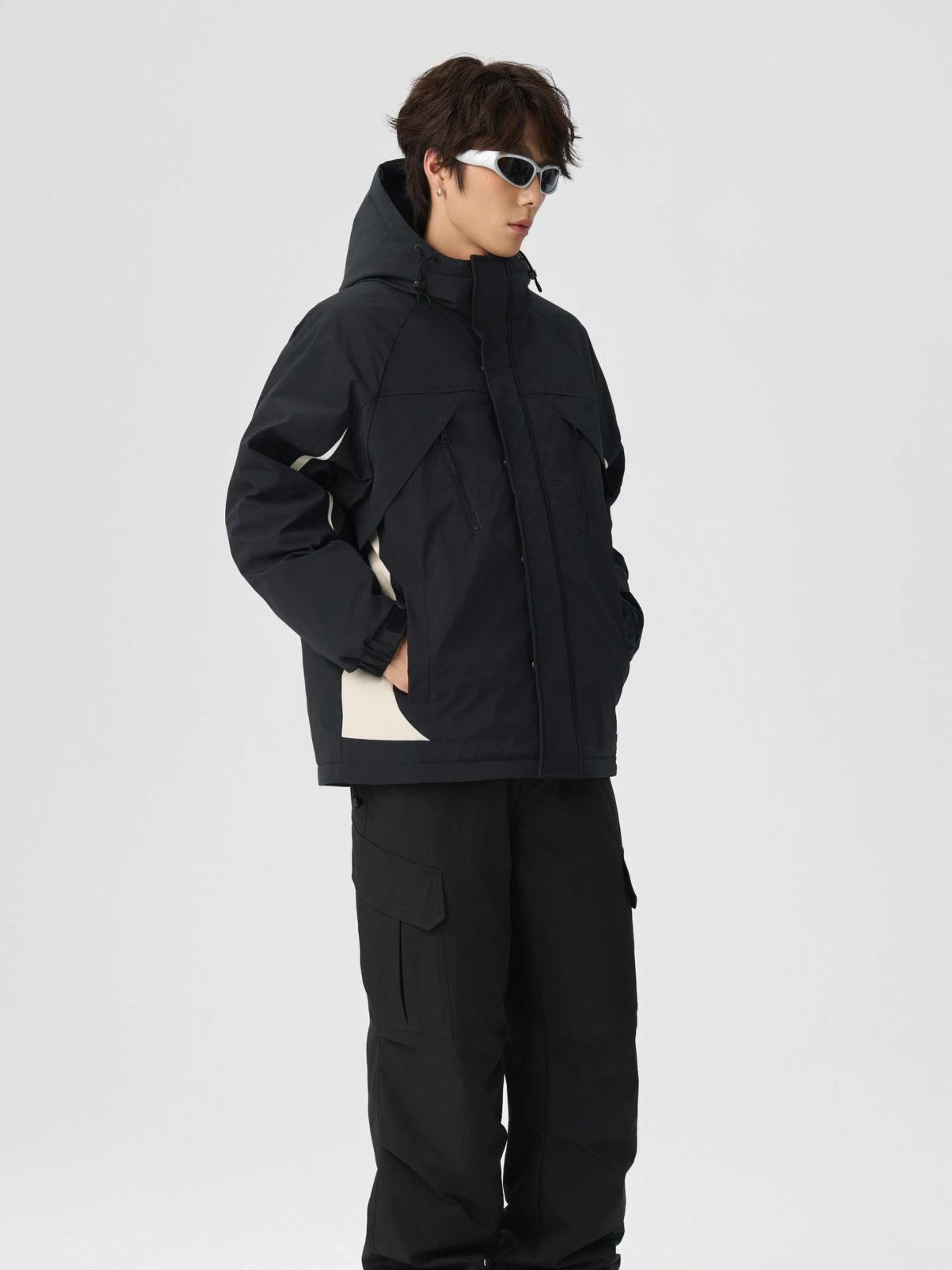 BluffPort - Unisex 90% White Duck Down Oversized Hooded Down Jacket