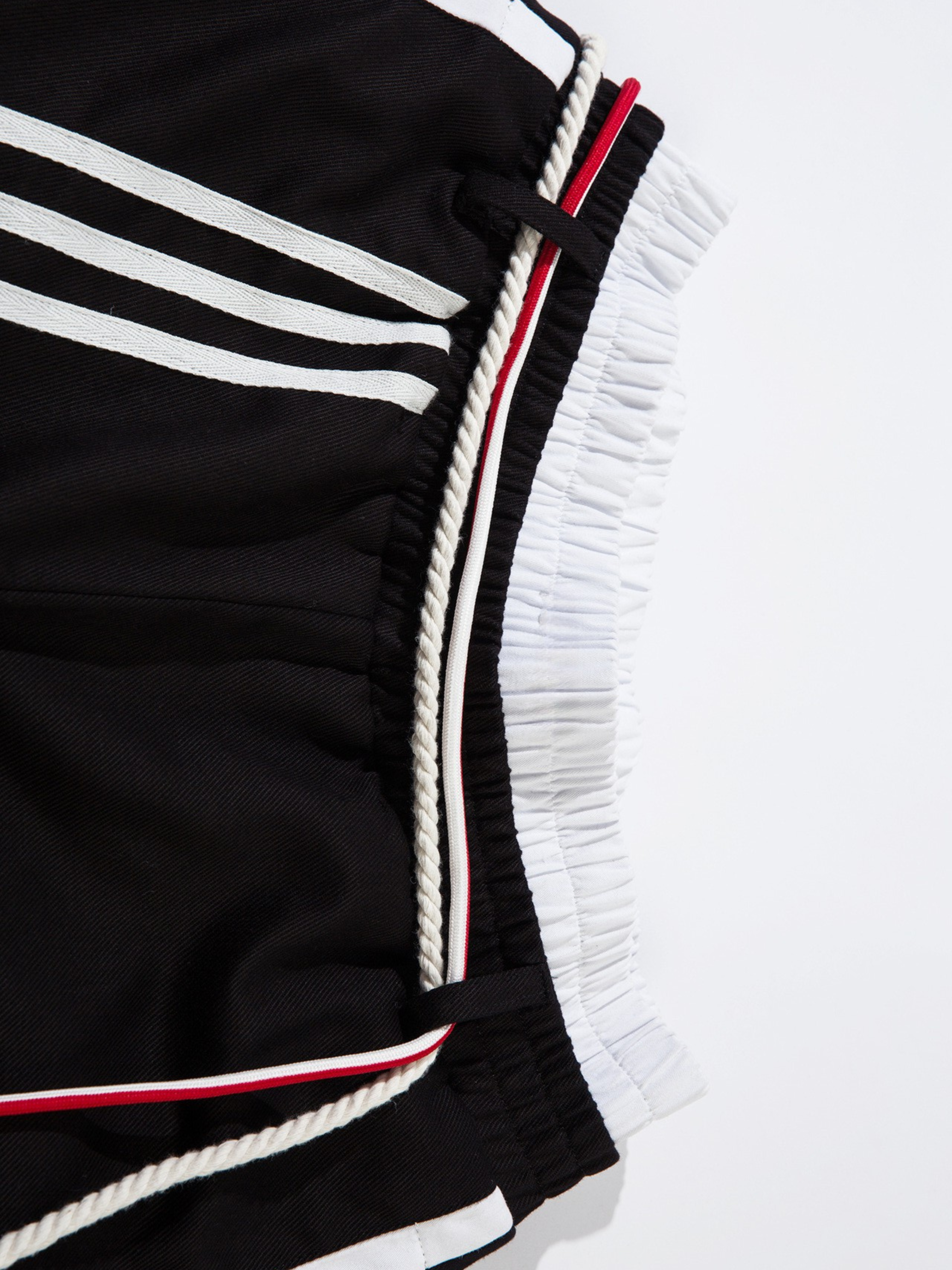 FoxCase - Unisex American Casual Stripe Panel Straight-Leg Track Pants