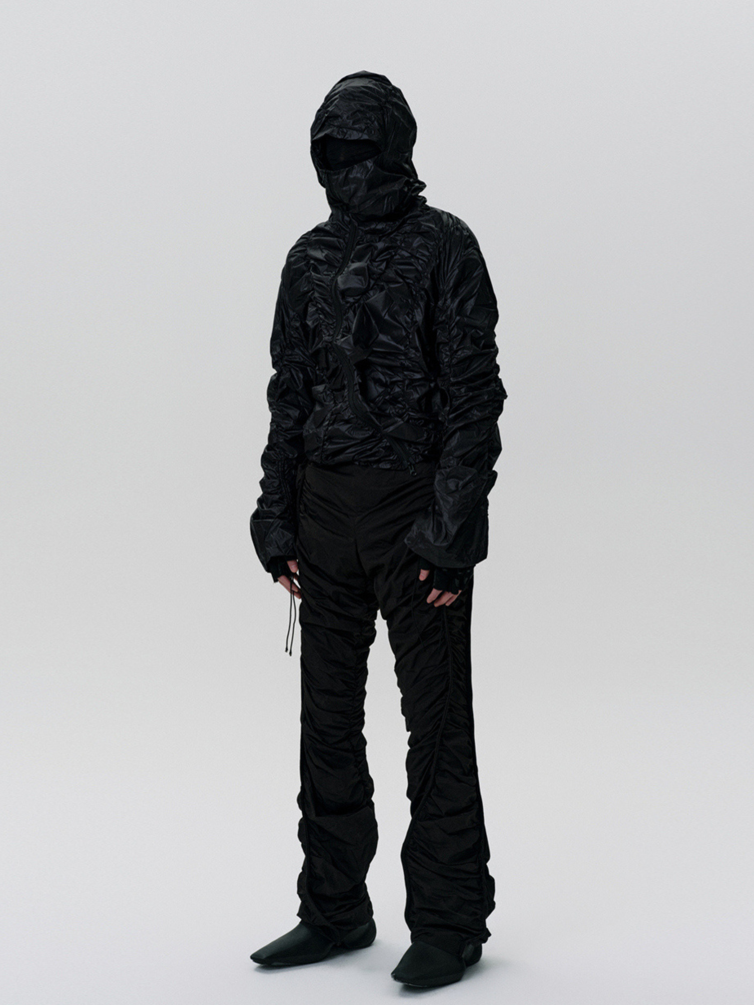 CampBox - Men's Wrinkled Hooded Lightweight Jacket
