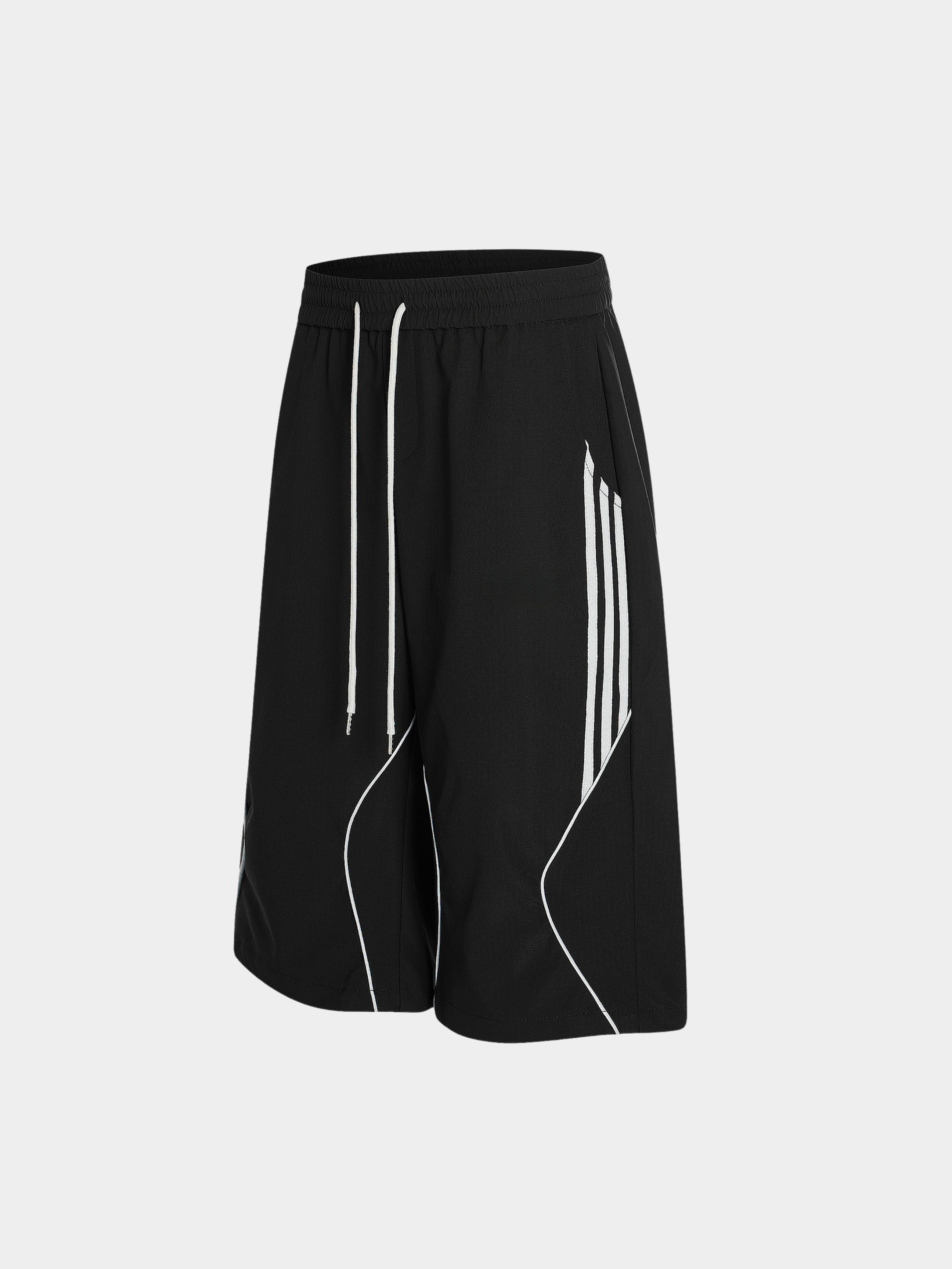 BlazeBox - Men's Striped Panel Straight-Leg Shorts