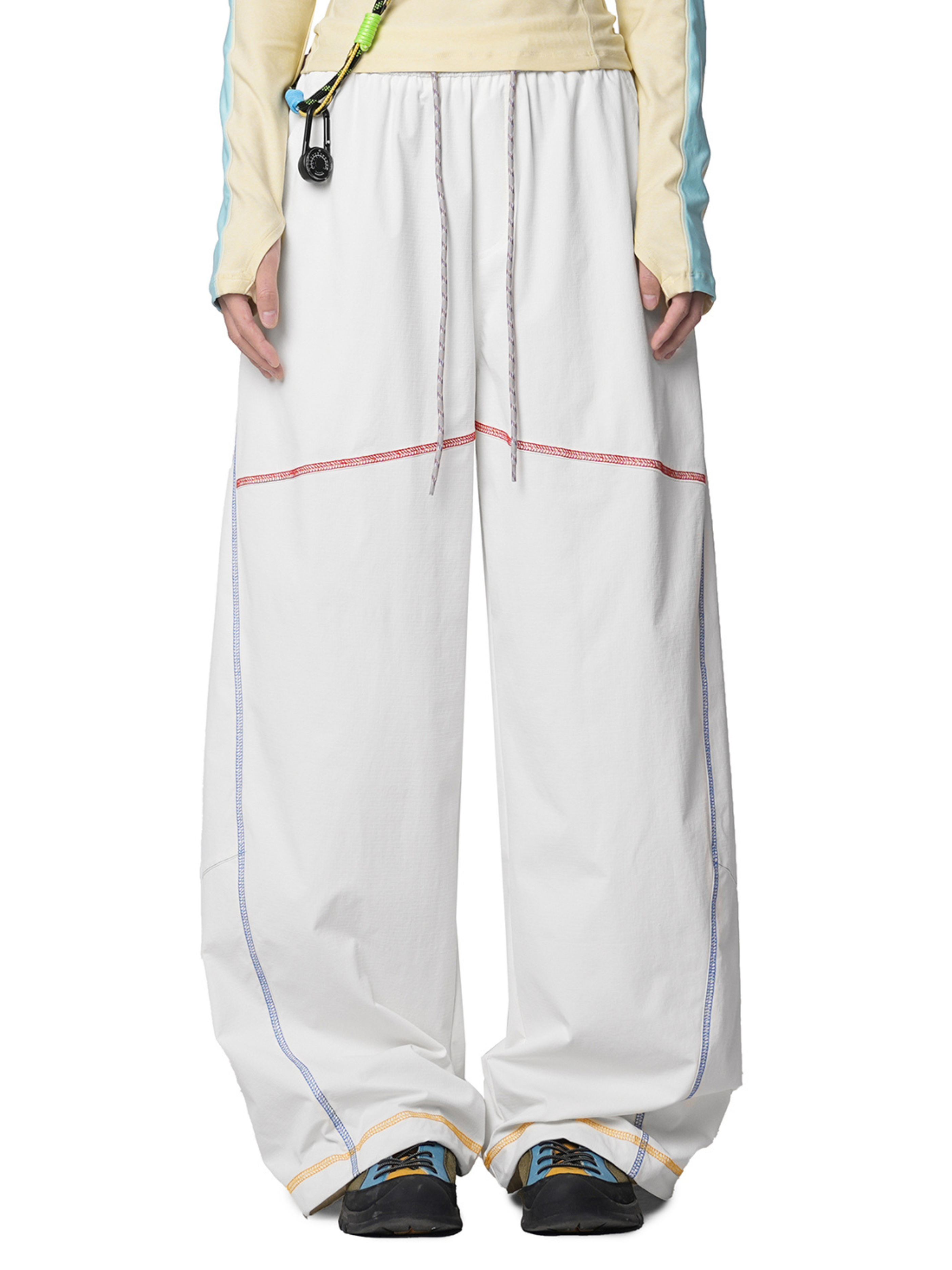 Summitpath - Women's Colorblock Hassel Stitch Straight Casual Pants