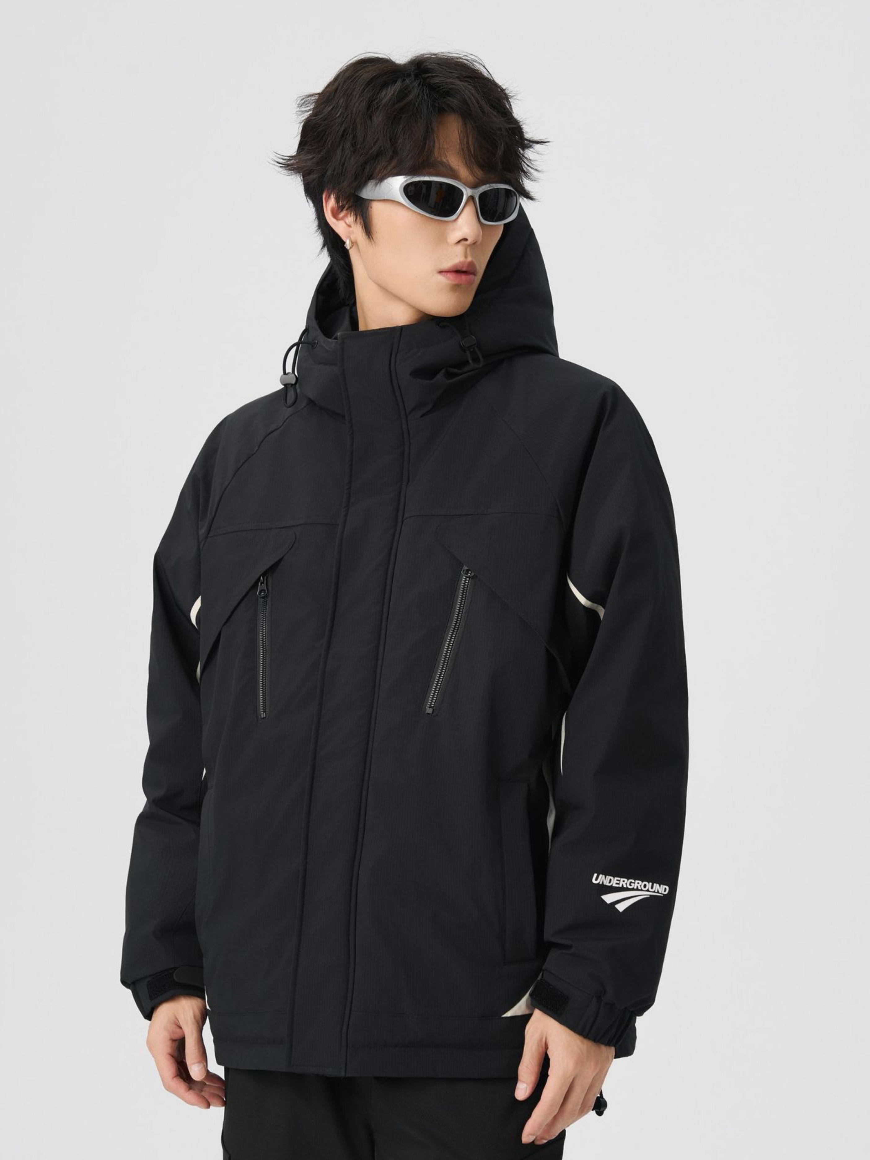 BluffPort - Unisex 90% White Duck Down Oversized Hooded Down Jacket