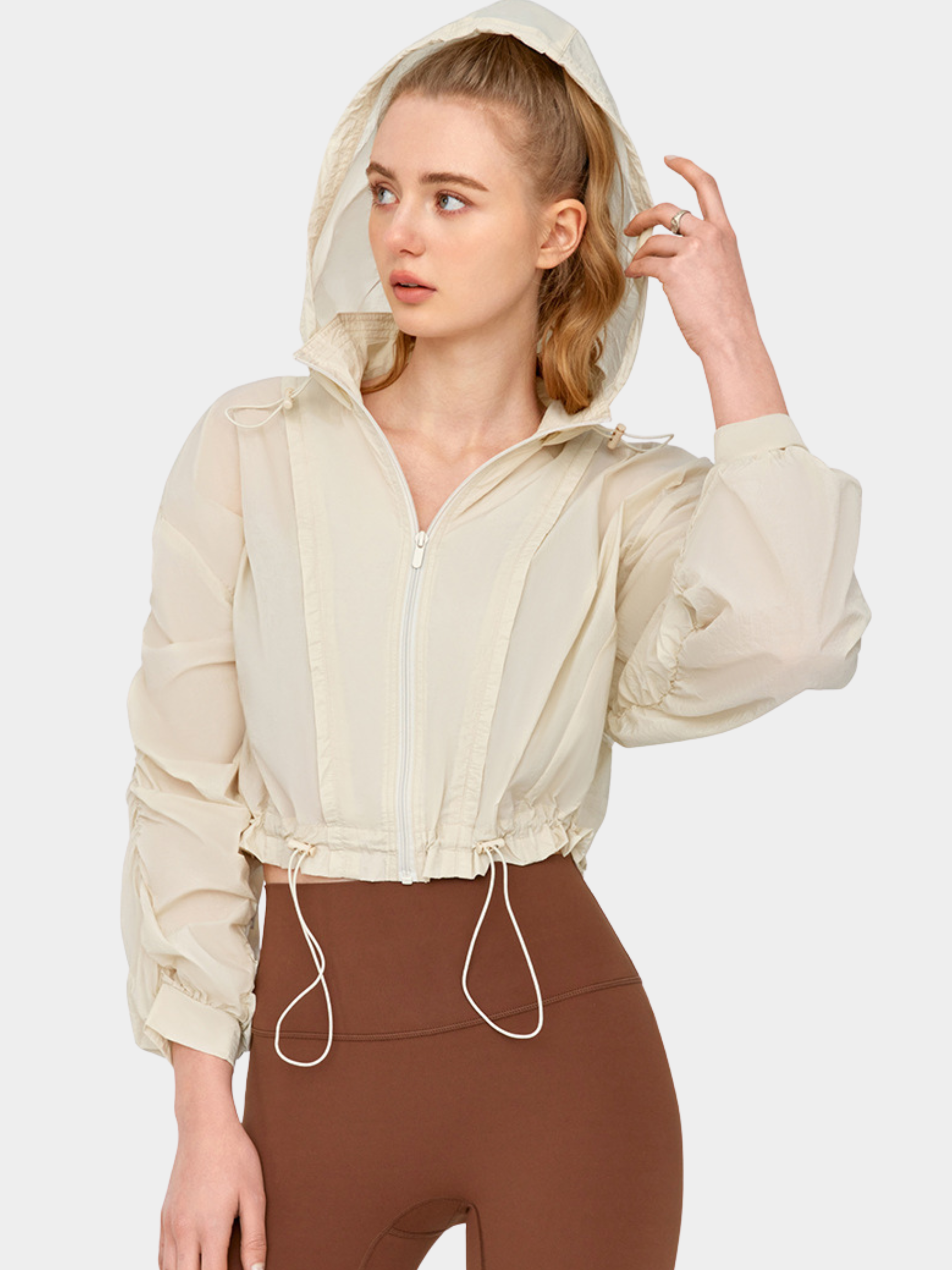 MesaCrate - Women's Lightweight Breathable Waist-Adjustable Jacket