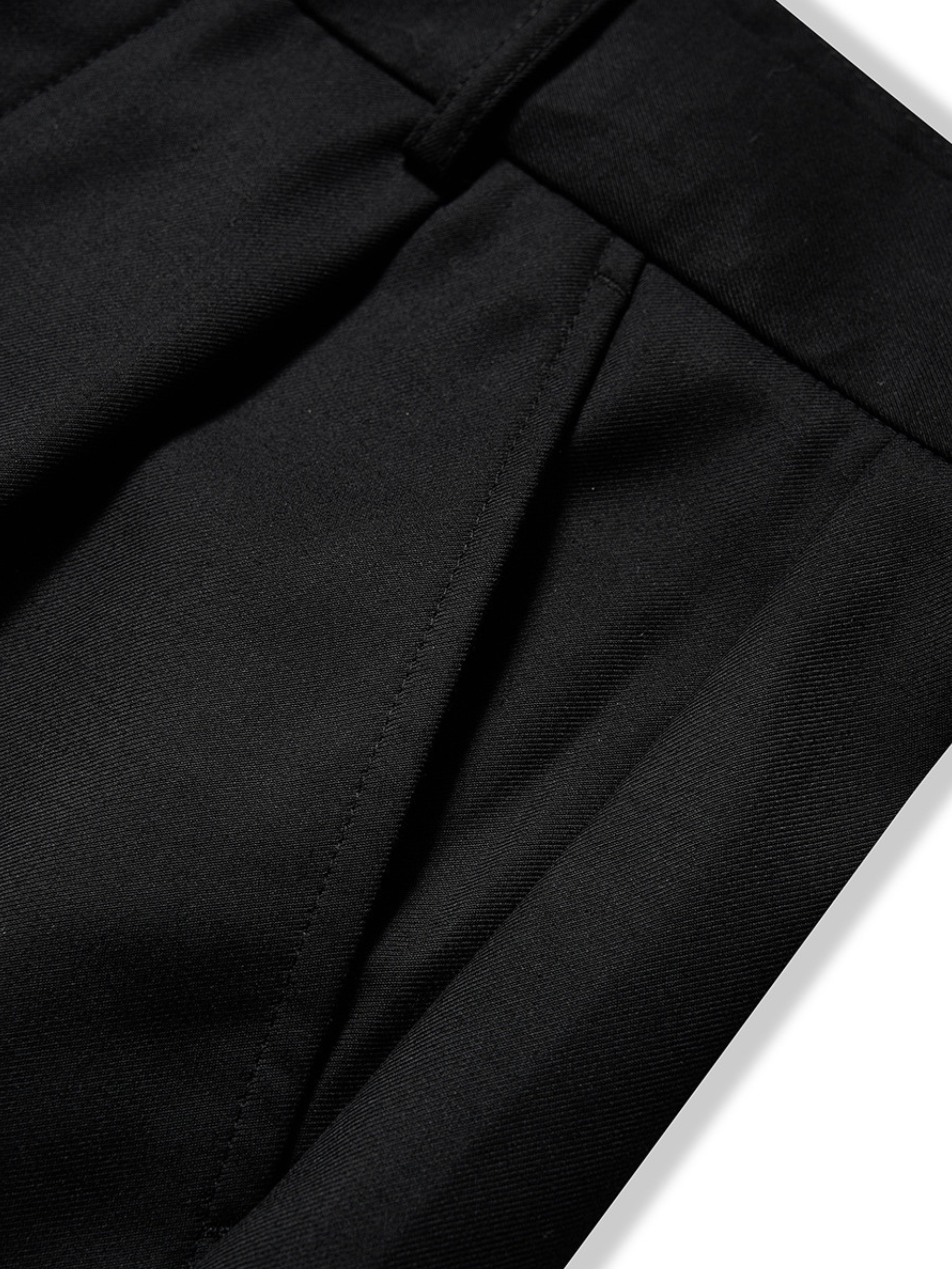 Fjord - Unisex American Retro Clean-Fit Wide-Leg Draped Suit Trousers