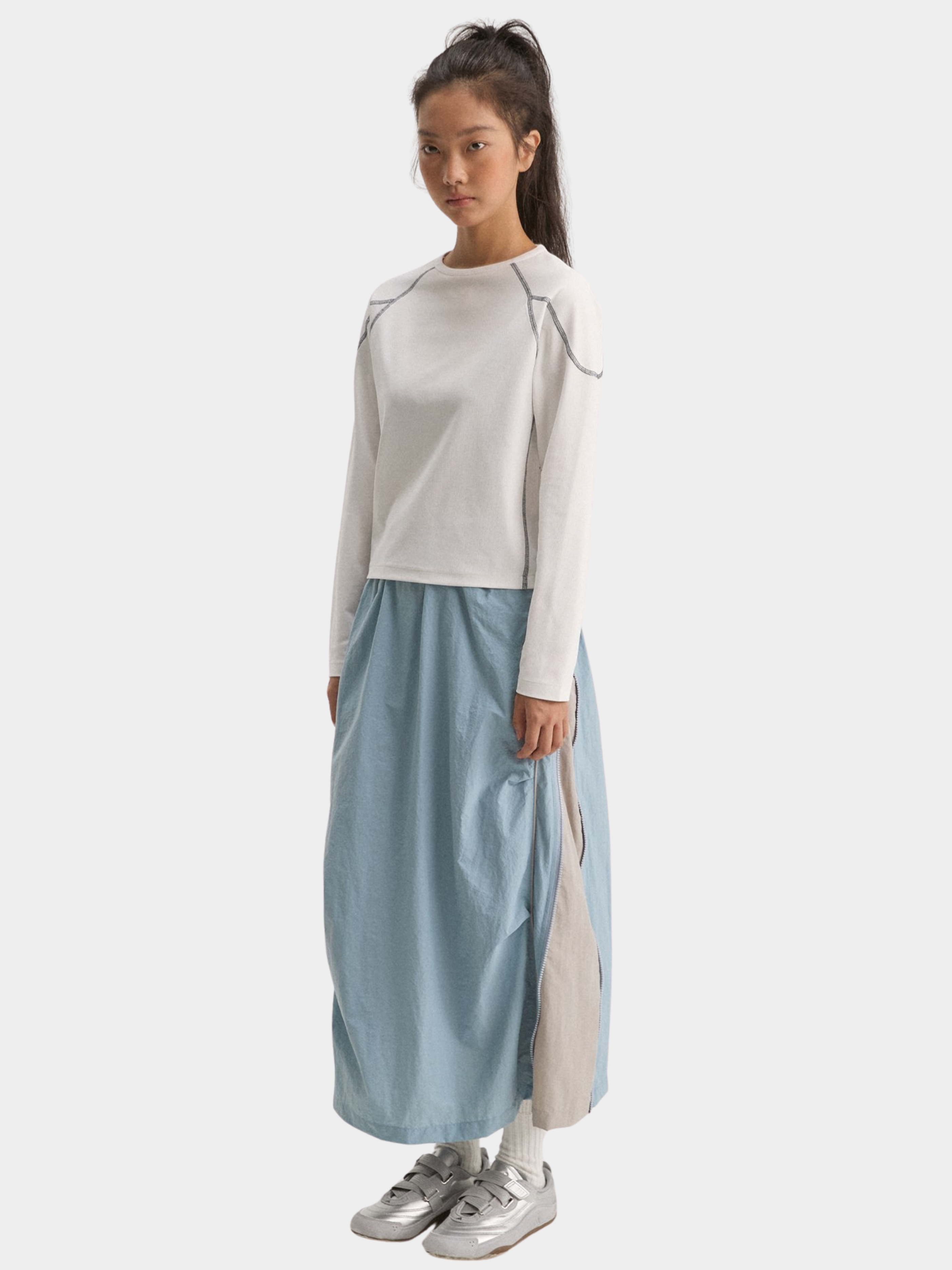 EchoPoint - Women's Water-Repellent Adjustable Colorblock A-Line Skirt